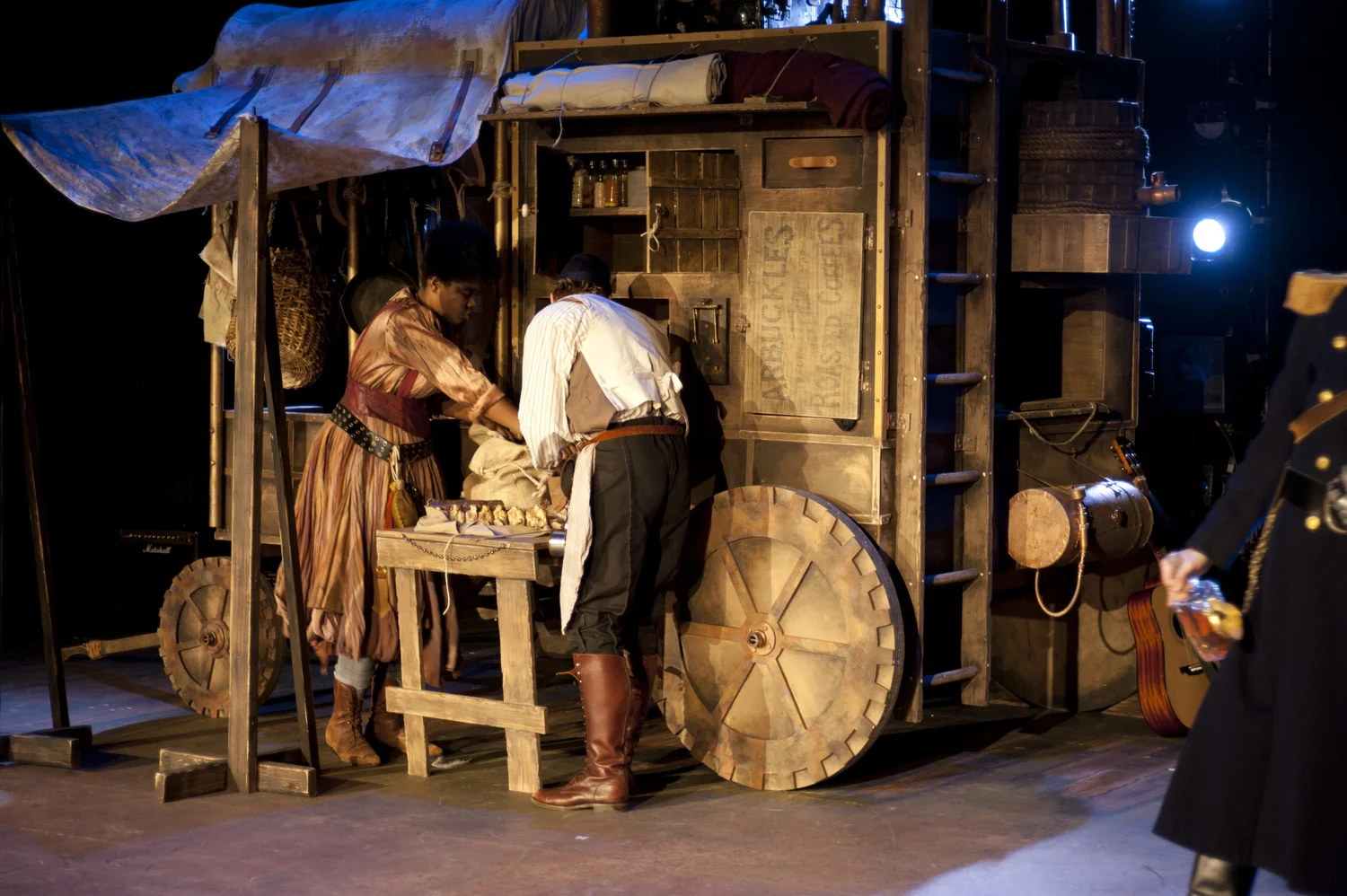   SCENIC CHARGE ARTIST   PURCHASE REPERTORY THEATRE  MOTHER COURAGE AND HER CHILDREN  PHOTO BY: BY ZOE MARKWALTER 