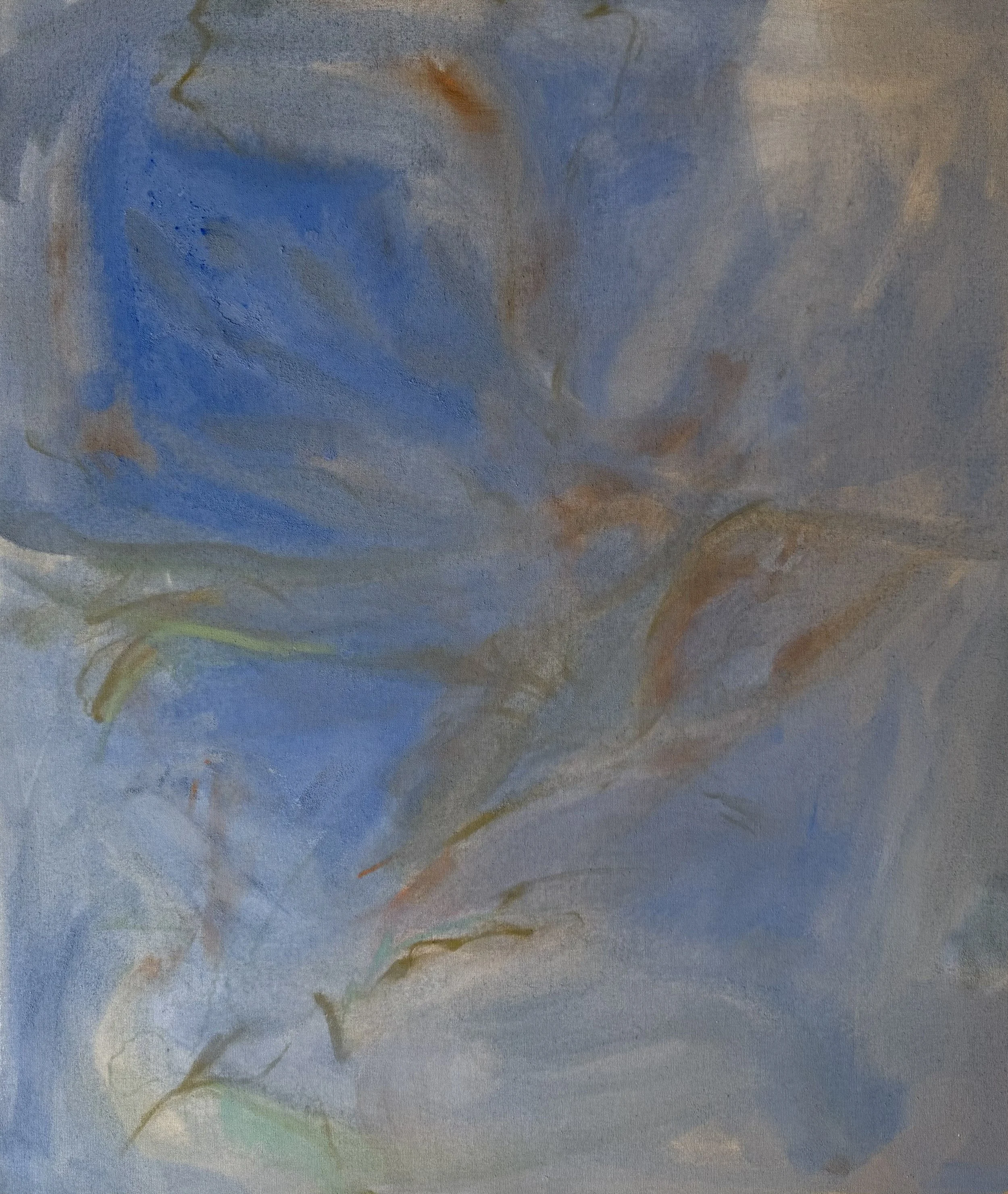   Ipomoea   35” x 40” / 2025  earth pigments and oil crayon on stretched canvas 