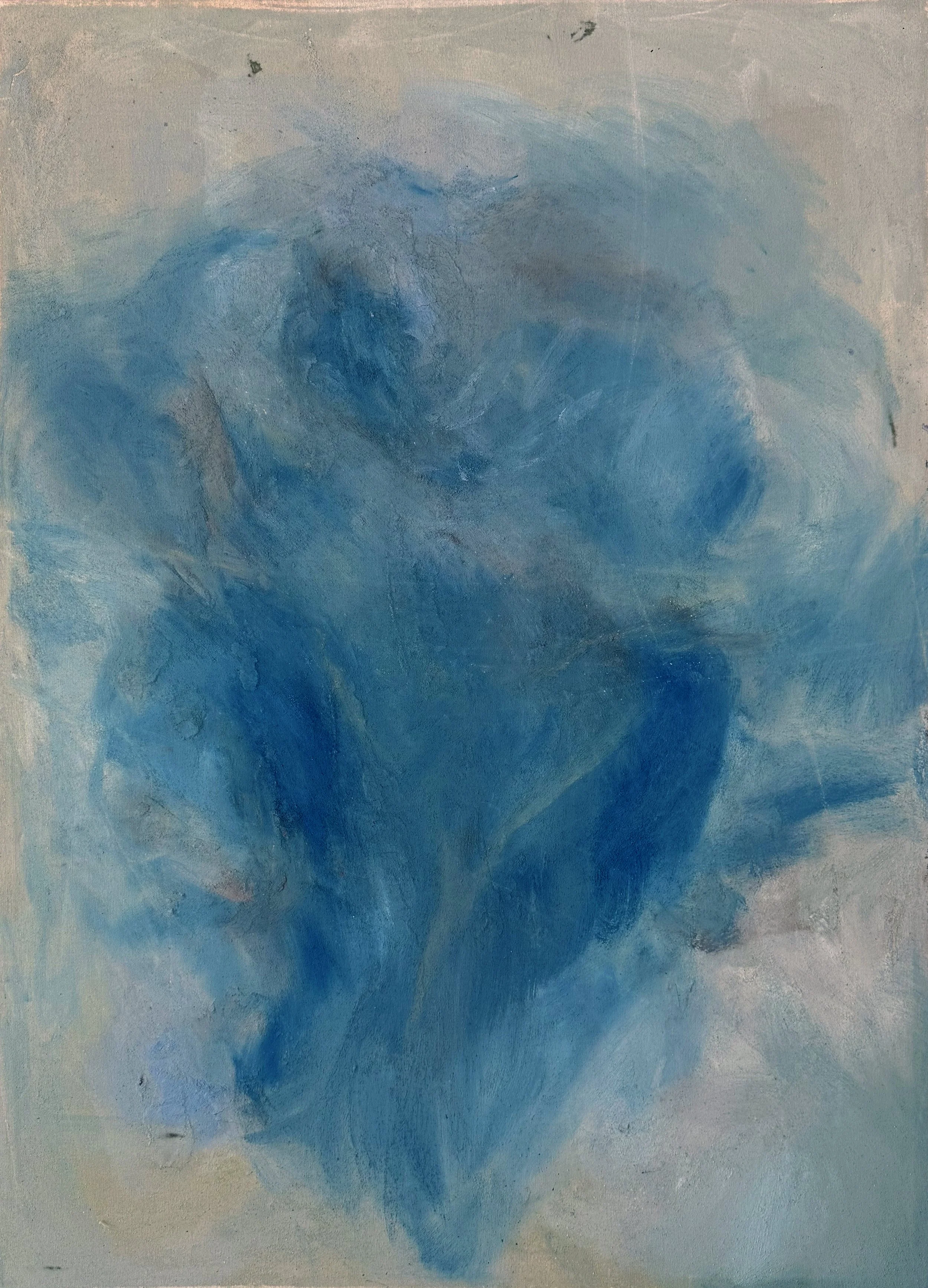   Of Spirit   33” x 45” / 2026  Plaster, earth pigments on canvas  