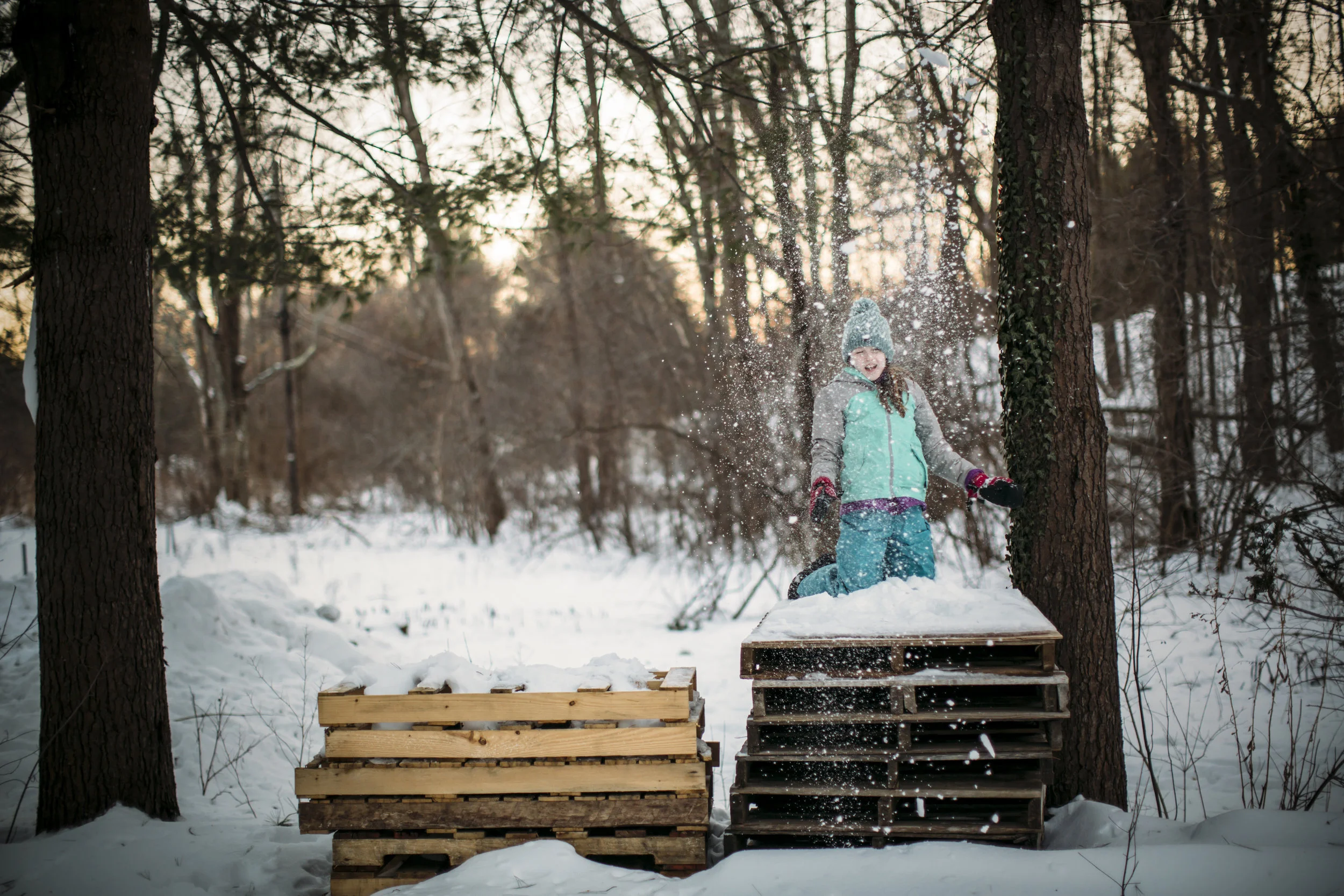 She told me that she missed doing things with me outside. We go out most days, even the cold one. We dig tunnels and make slides. We play army. We walk on frozen streams. We sled. She and I haven't been in such harmony in ages, it feels like. And it was such a simple fix, such a simple way to reconnect. Just get outside. And play. Photo by Olivia Gatti Facebook :: Website