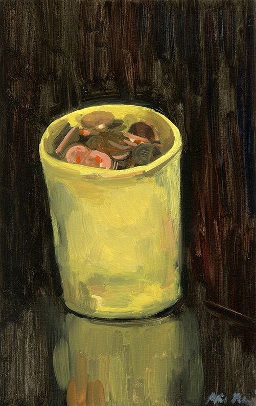 Cup, 2018, oil on paper, 11 x 14 in