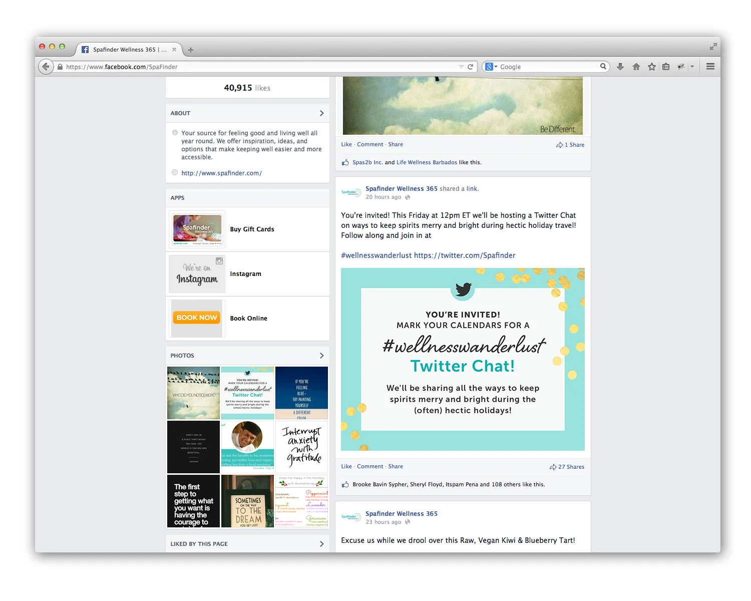 Twitter chat invite graphic for Facebook