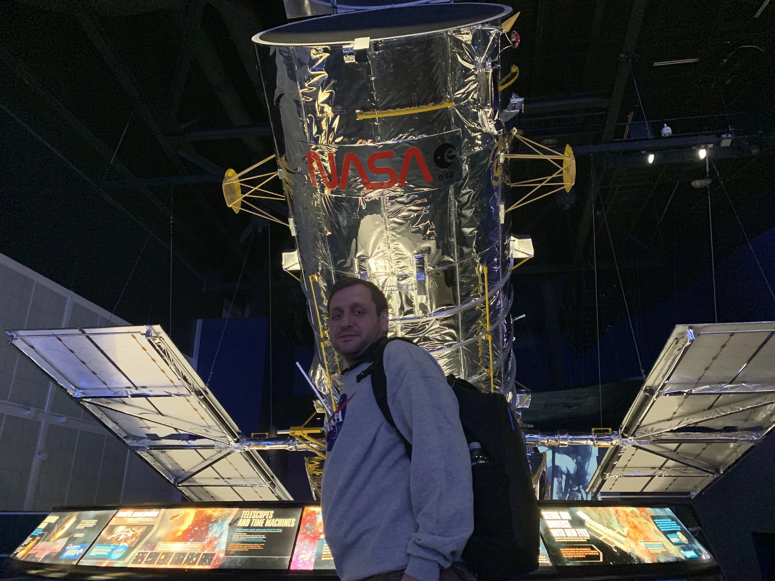 A copy of the Hubble space telescope.