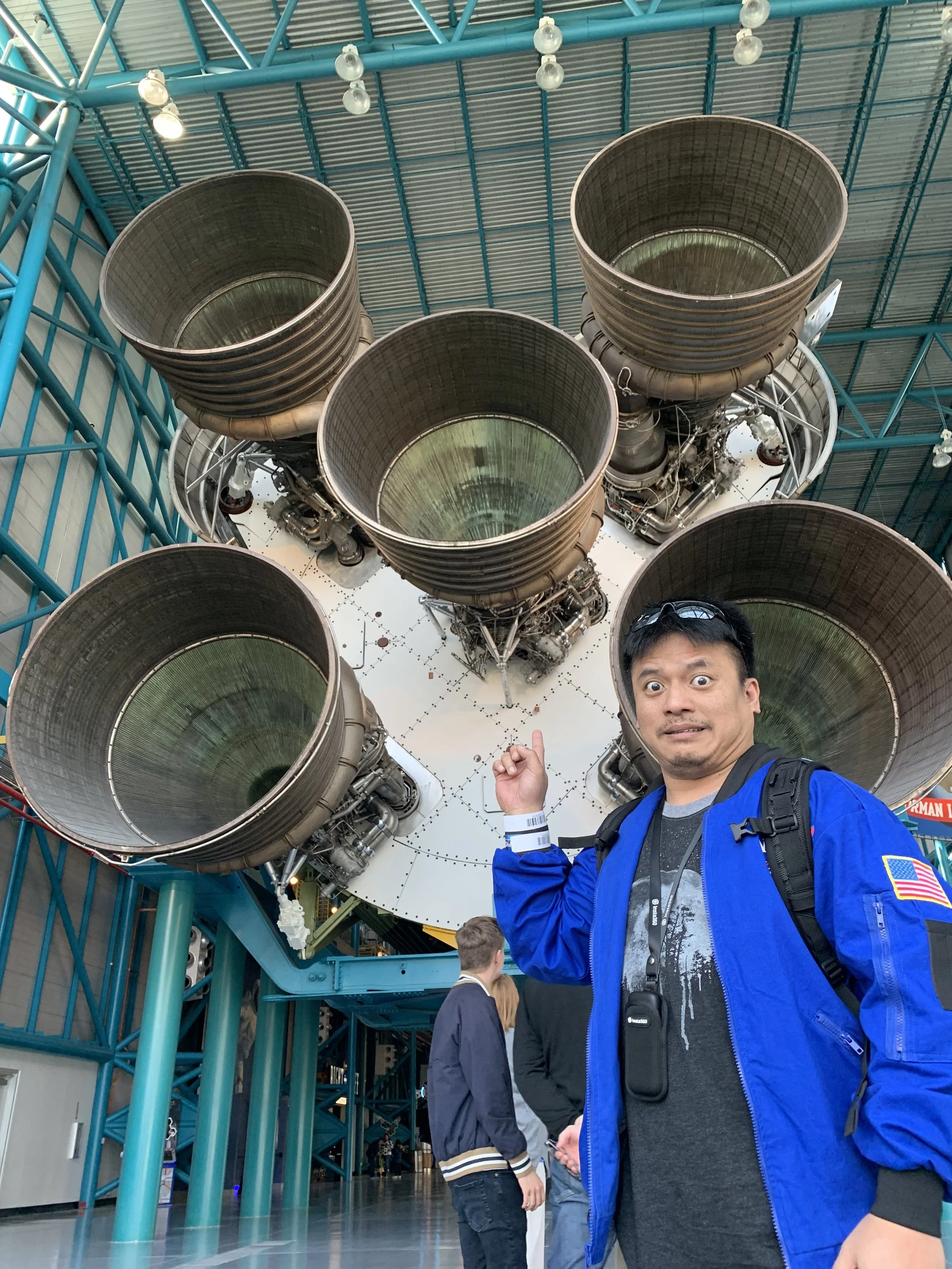The Saturn V rocket thrusters are huge!