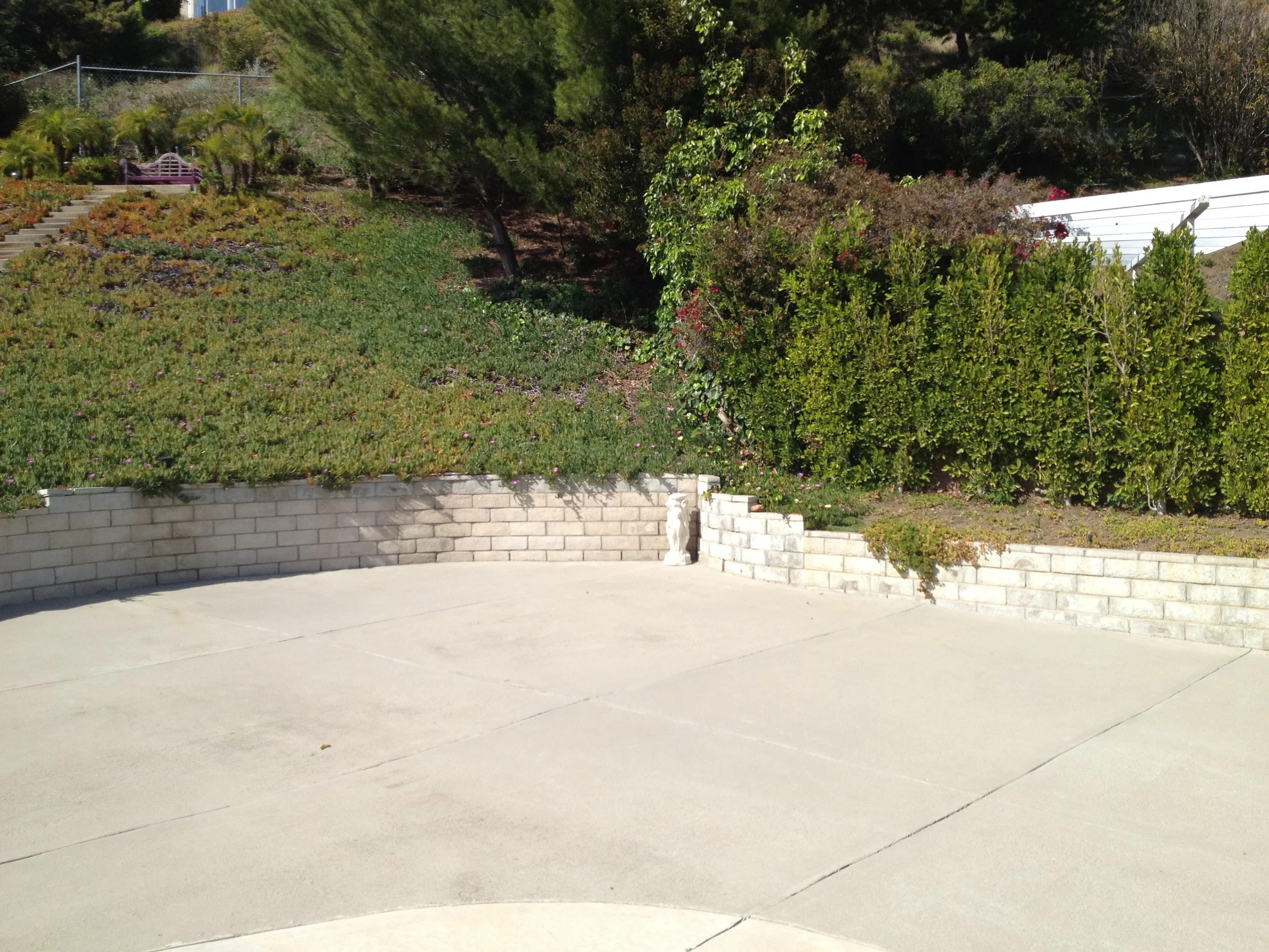 CONCRETE AREA BEFORE RENOVATION