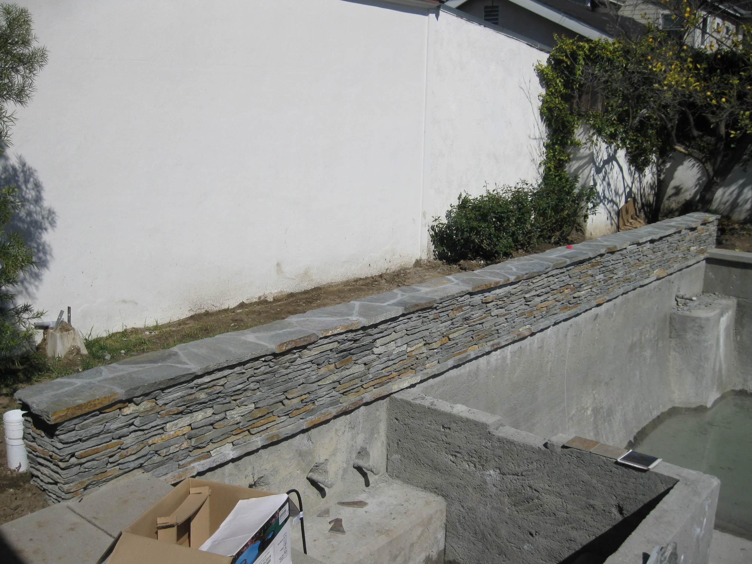 Studio City Pool and Garden in progress.JPG