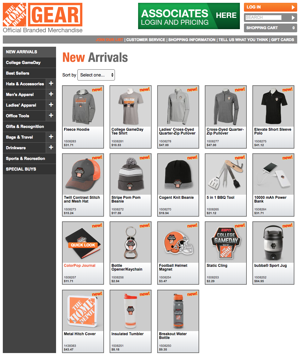 The Home Depot - THD Gear New Arrivals Fall 2018