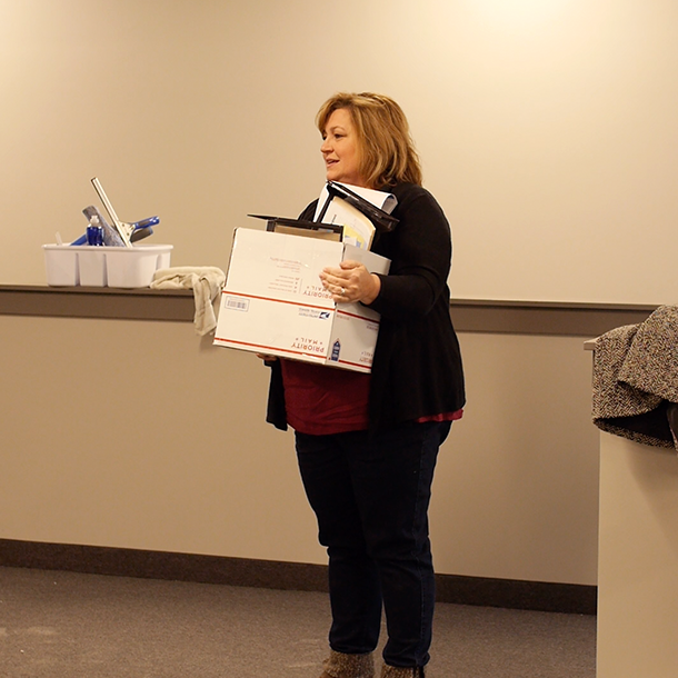 Office staff moving in