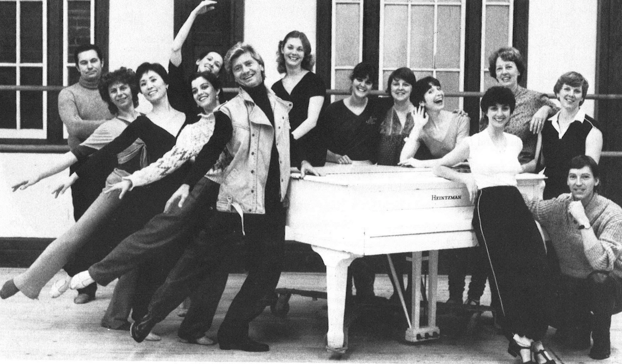 Members of NBS's Artistic Staff pose for the annual yearbook in 1984.