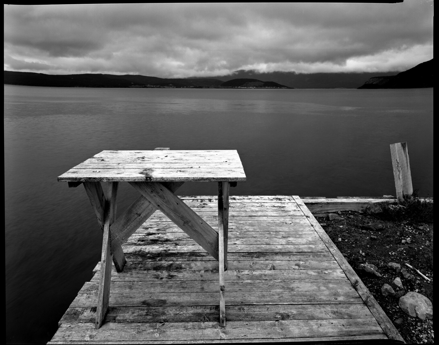 Curzon Village, Bonne Bay, Newfoundland, platinotype, 2005