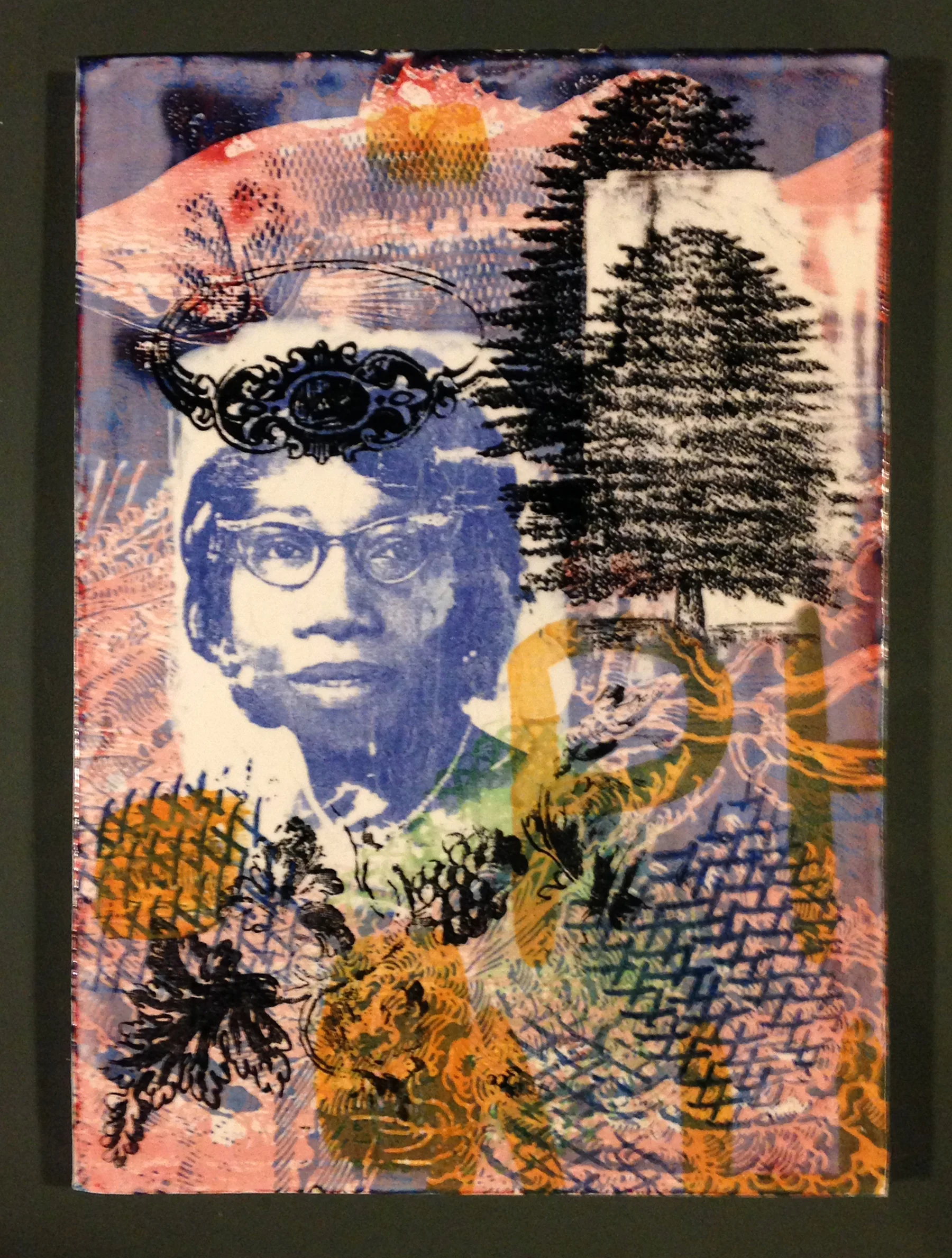 Thomas Lucas The Guardian stoneware screen print and litho transfer, cone 10. 2016