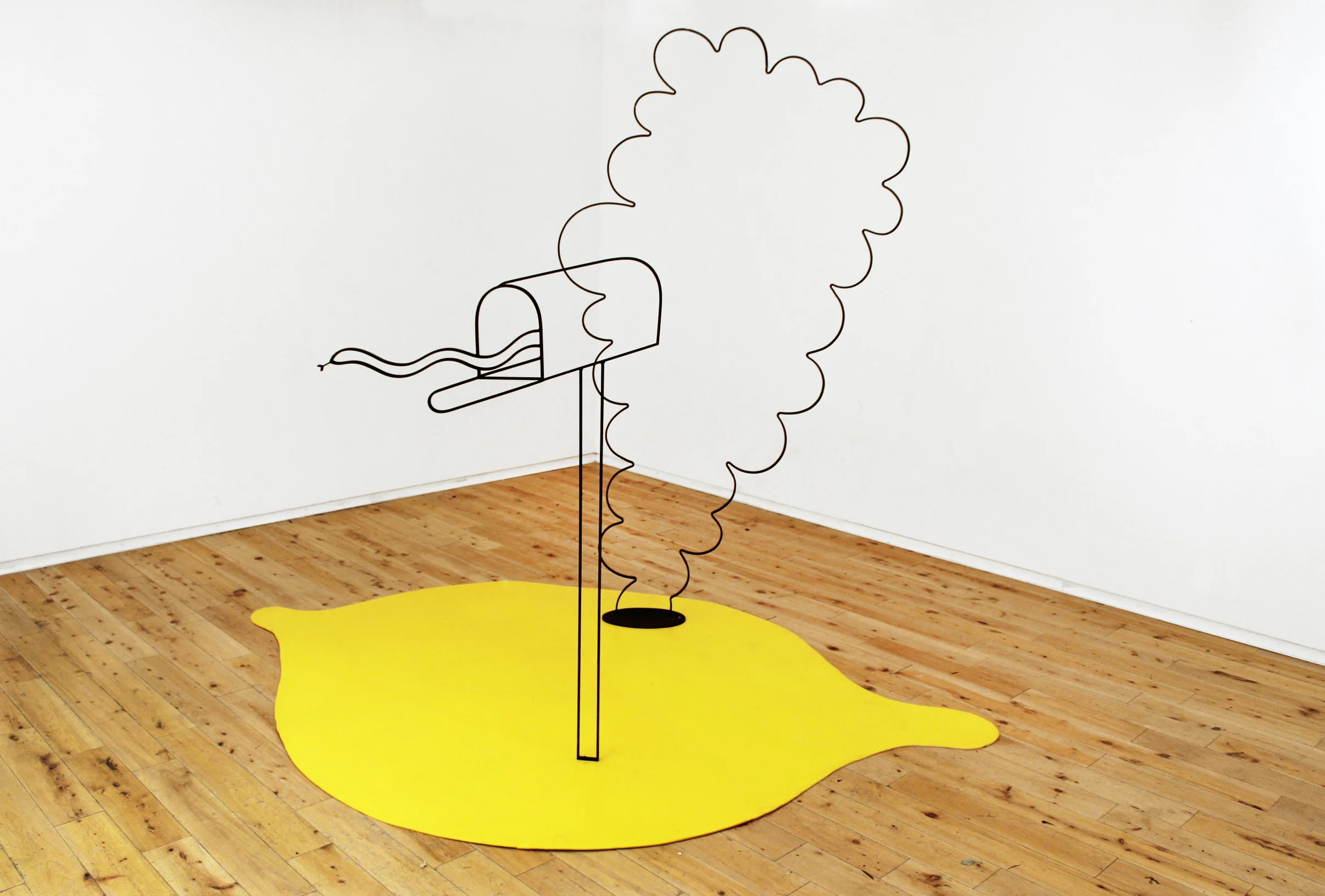 Devin Balara Oh Shoot You Guys Enamel, Steel, Wood 8' x 8' x 6' 2017