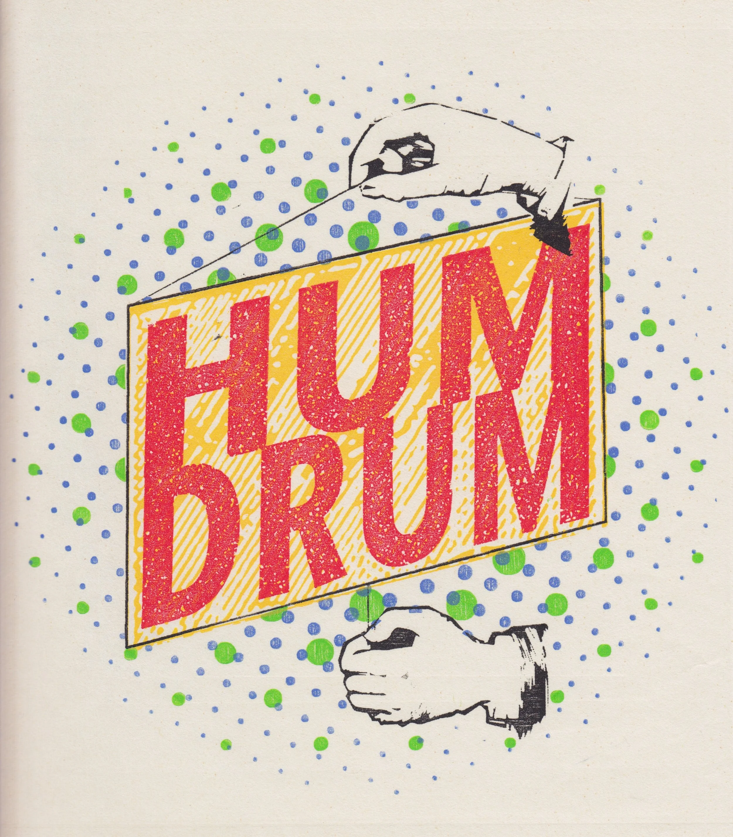 Danny Miller humdrum woodcut, 10.5”w x 11.5”h 2016