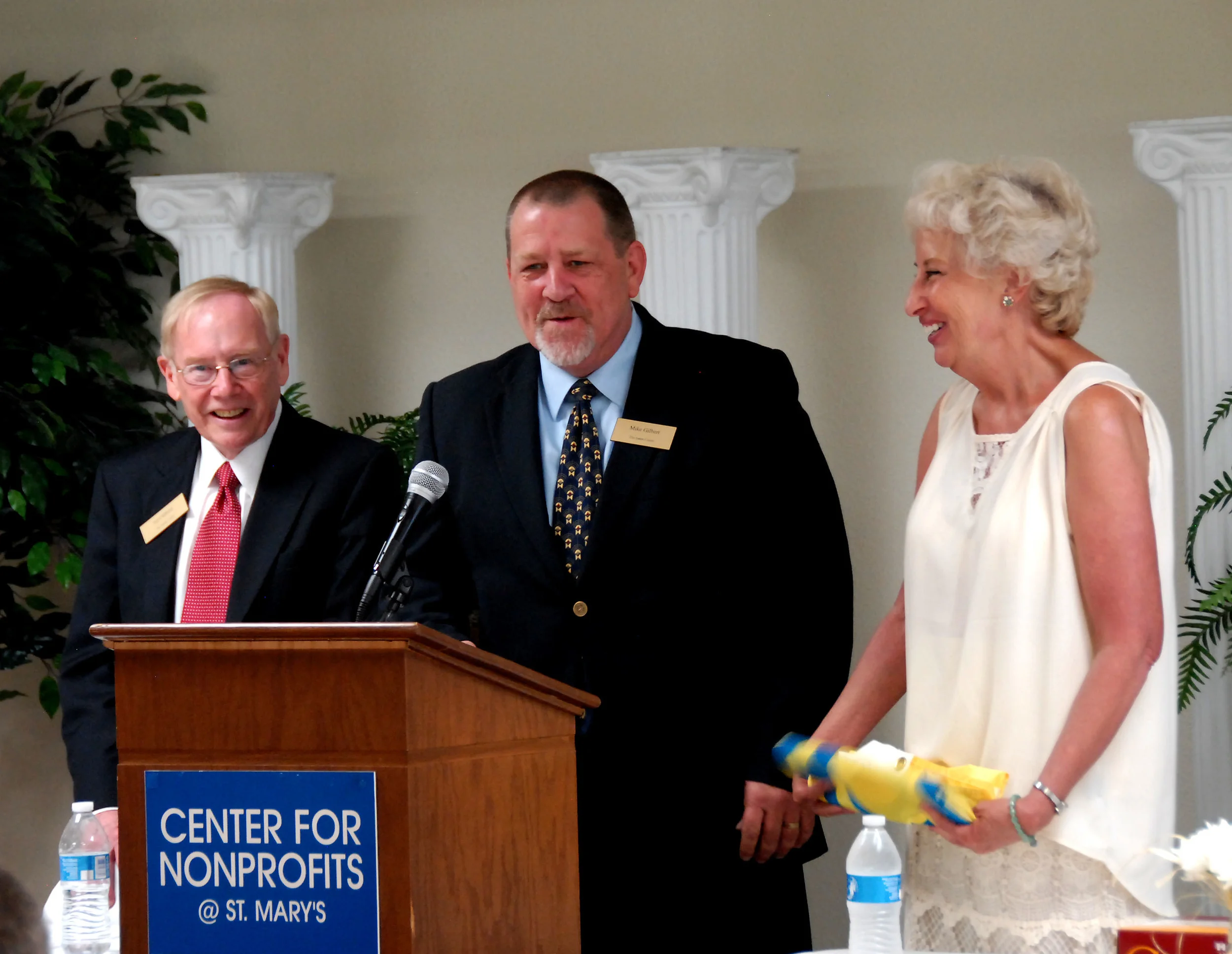 Jones Center CEO Ed Clifford, Jones Center COO Mike Gilbert, Jones Trust Director Susan Barrett