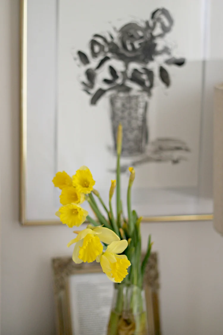 Fresh flowers throughout the house are a must! 