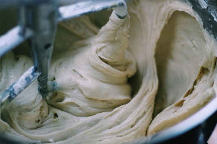 1. Preheat the oven to 350˚ degrees.2. Butter and flour two 8-inch cake pans and line them with parchment paper. This is seriously my least favorite part about baking and often deters me from making things that require this step. :(3. Cream the butt…
