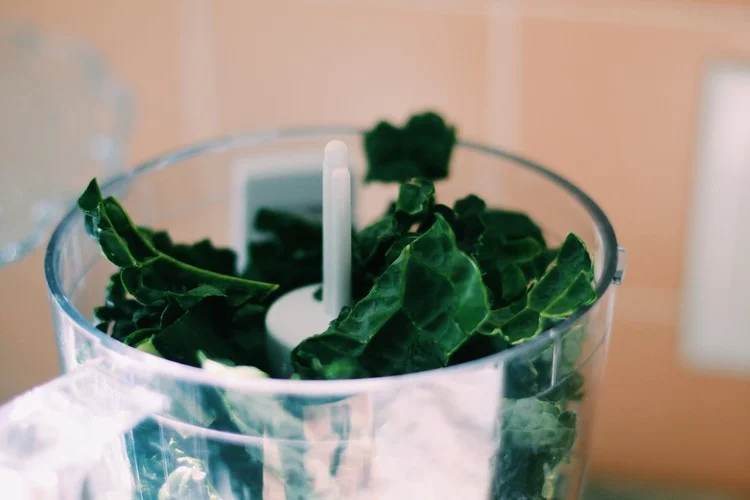 Chop that kale up till it resembles kale no more! 
