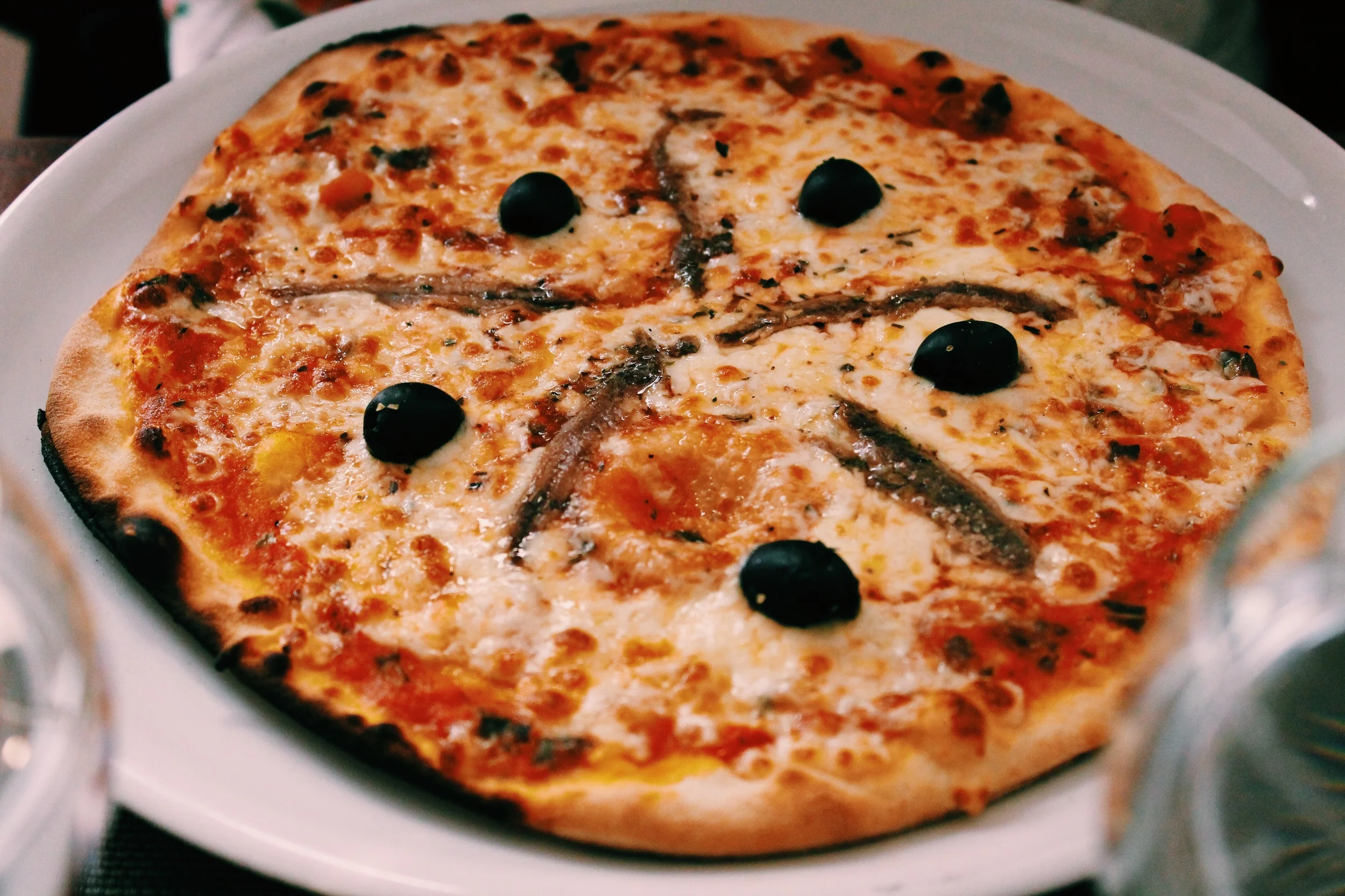Pizza from the Italian place we fell in love with.