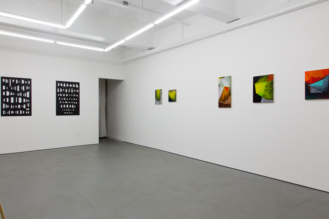  Installation view of the exhibition Each Ellipse Includes a Point at Transmitter 