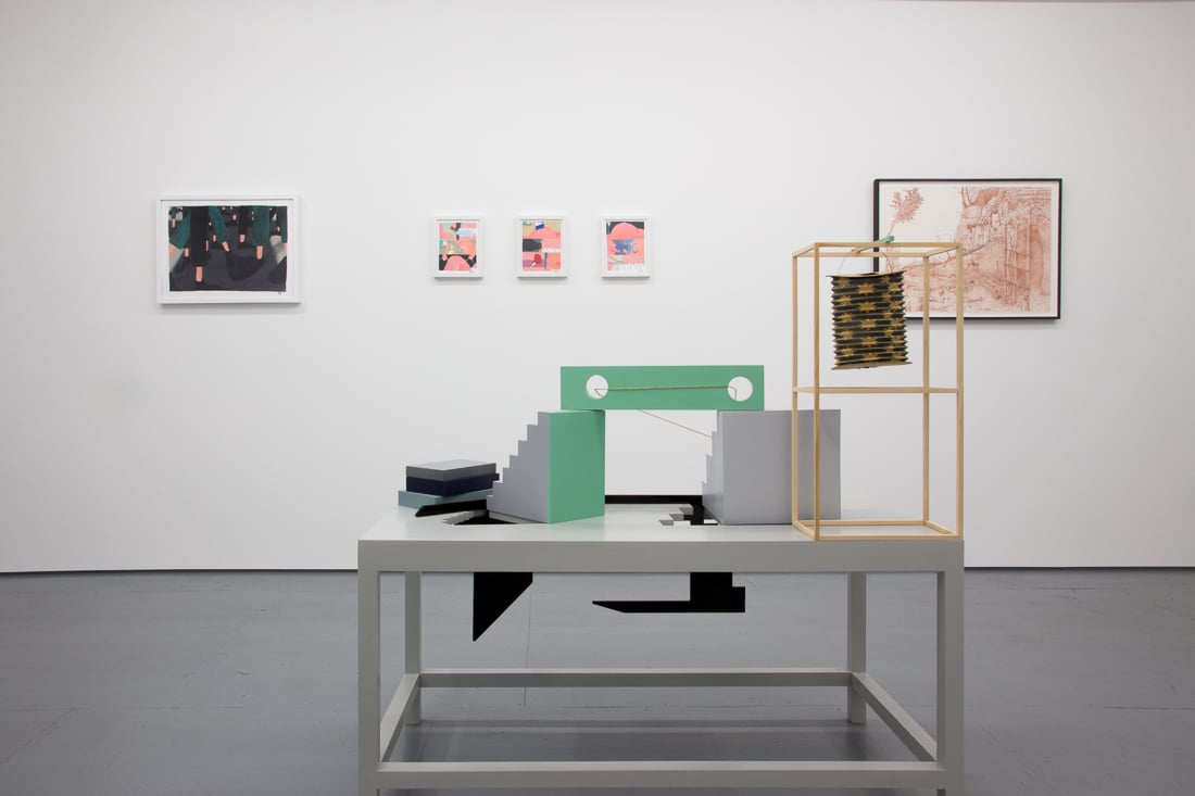  Installation view of the exhibition Stupid Cartoons at Transmitter 