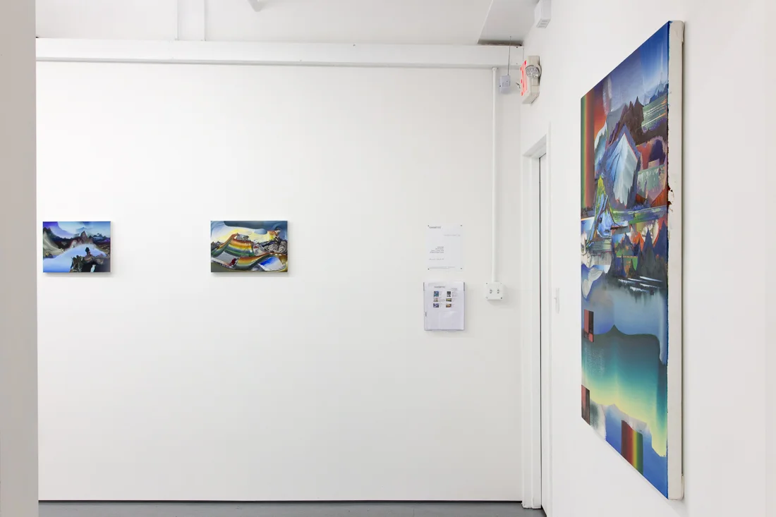 Installation view of the exhibition Faulted Valley Fog at Transmitter