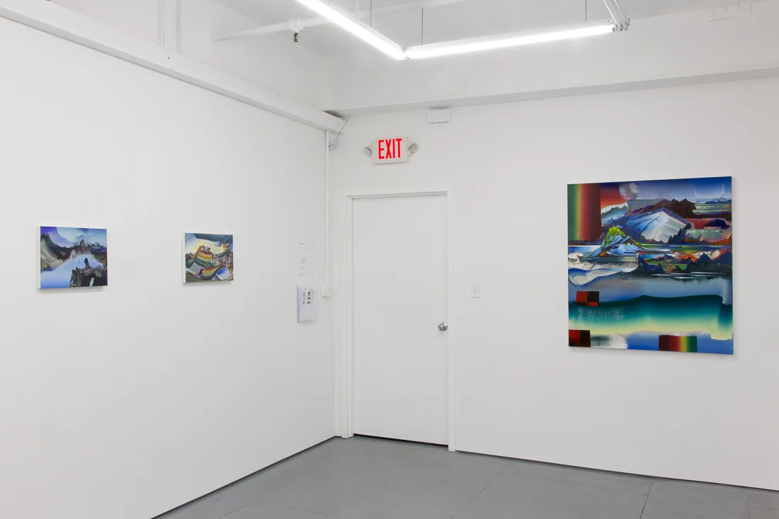 Installation view of the exhibition Faulted Valley Fog at Transmitter