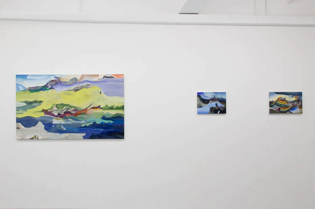 Installation view of the exhibition Faulted Valley Fog at Transmitter