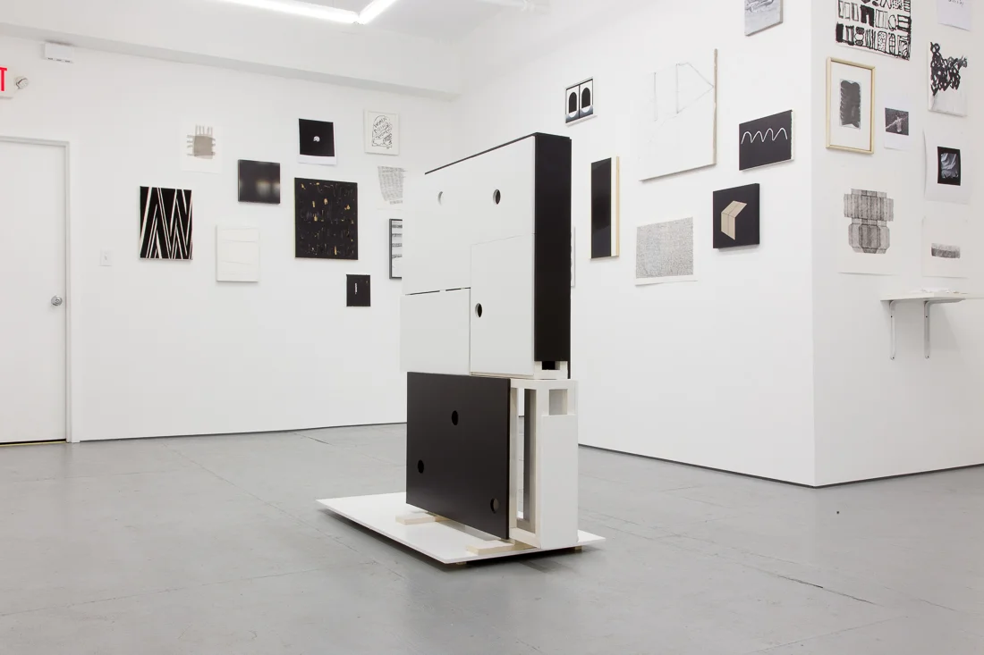 Installation view of the exhibition The Black and White Show at Transmitter