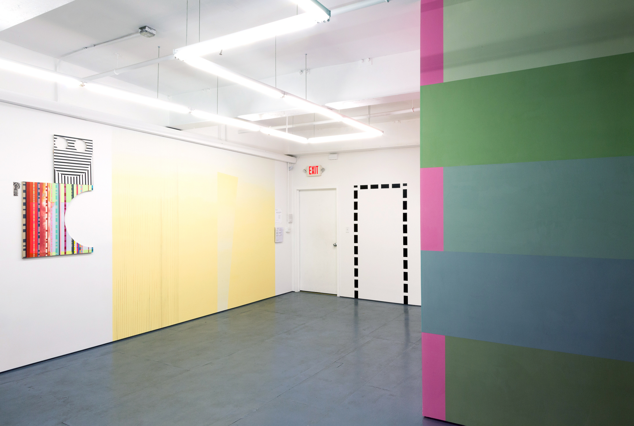  Installation view of Abstract Wall Painting III at Transmitter 