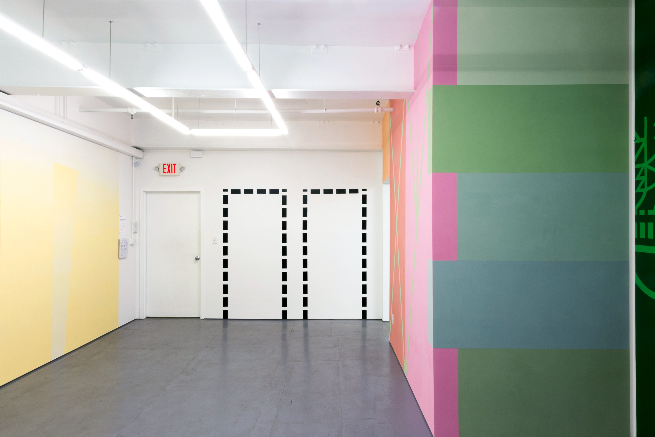  Installation view of Abstract Wall Painting III at Transmitter 