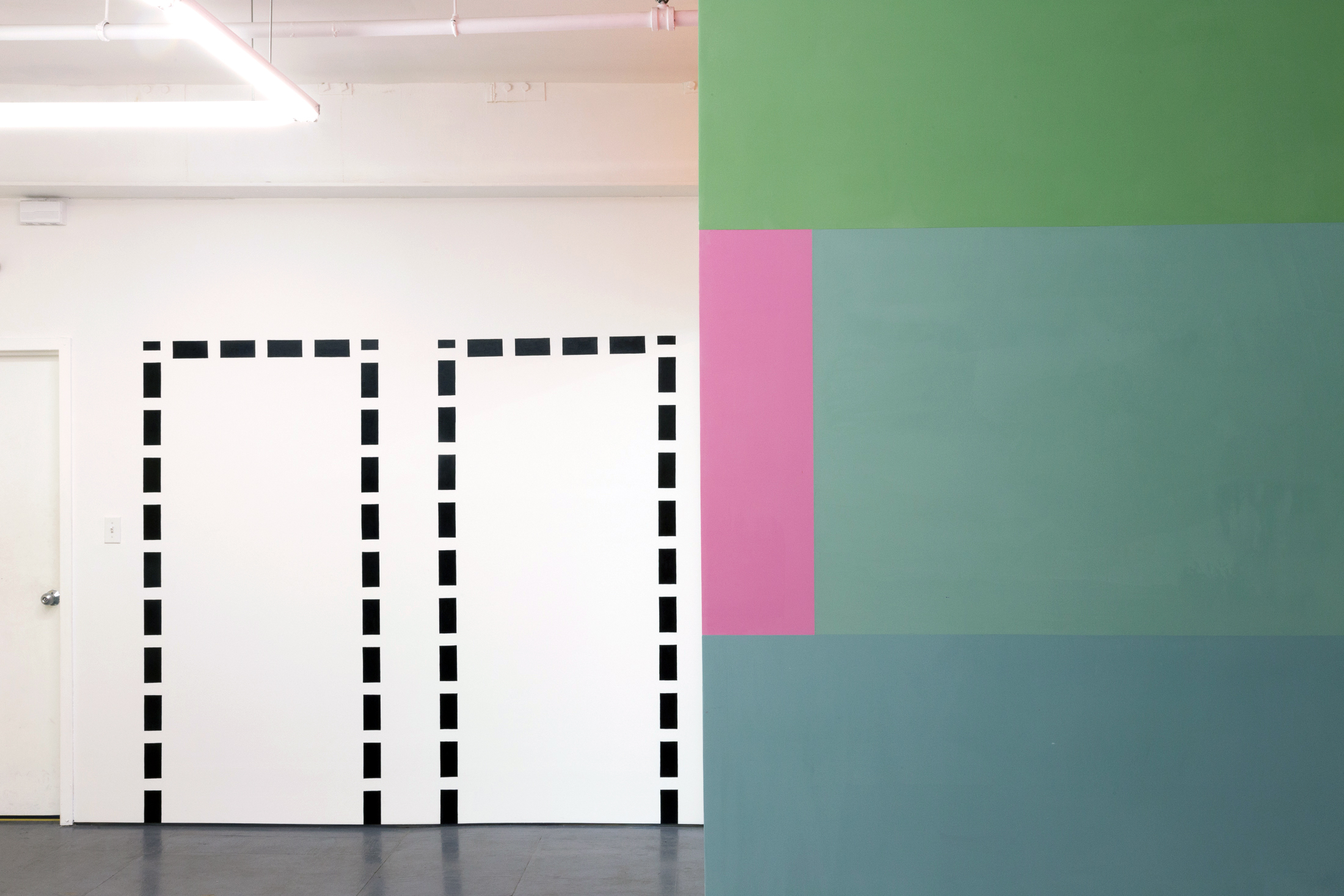  Installation view of Abstract Wall Painting III at Transmitter 