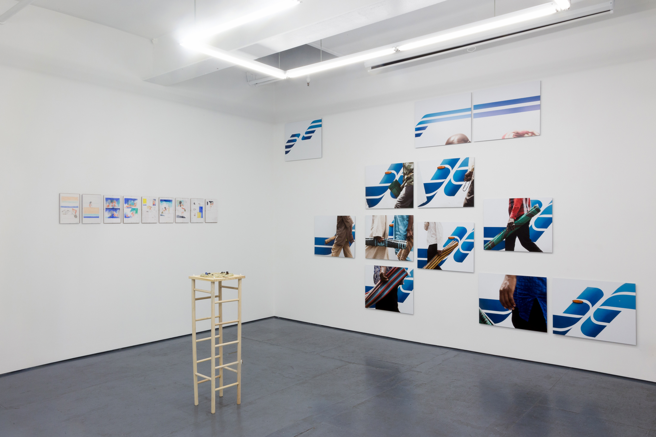  Installation view of the exhibition In Search Of by Aidan Koch and Dawit L. Petros at Transmitter 