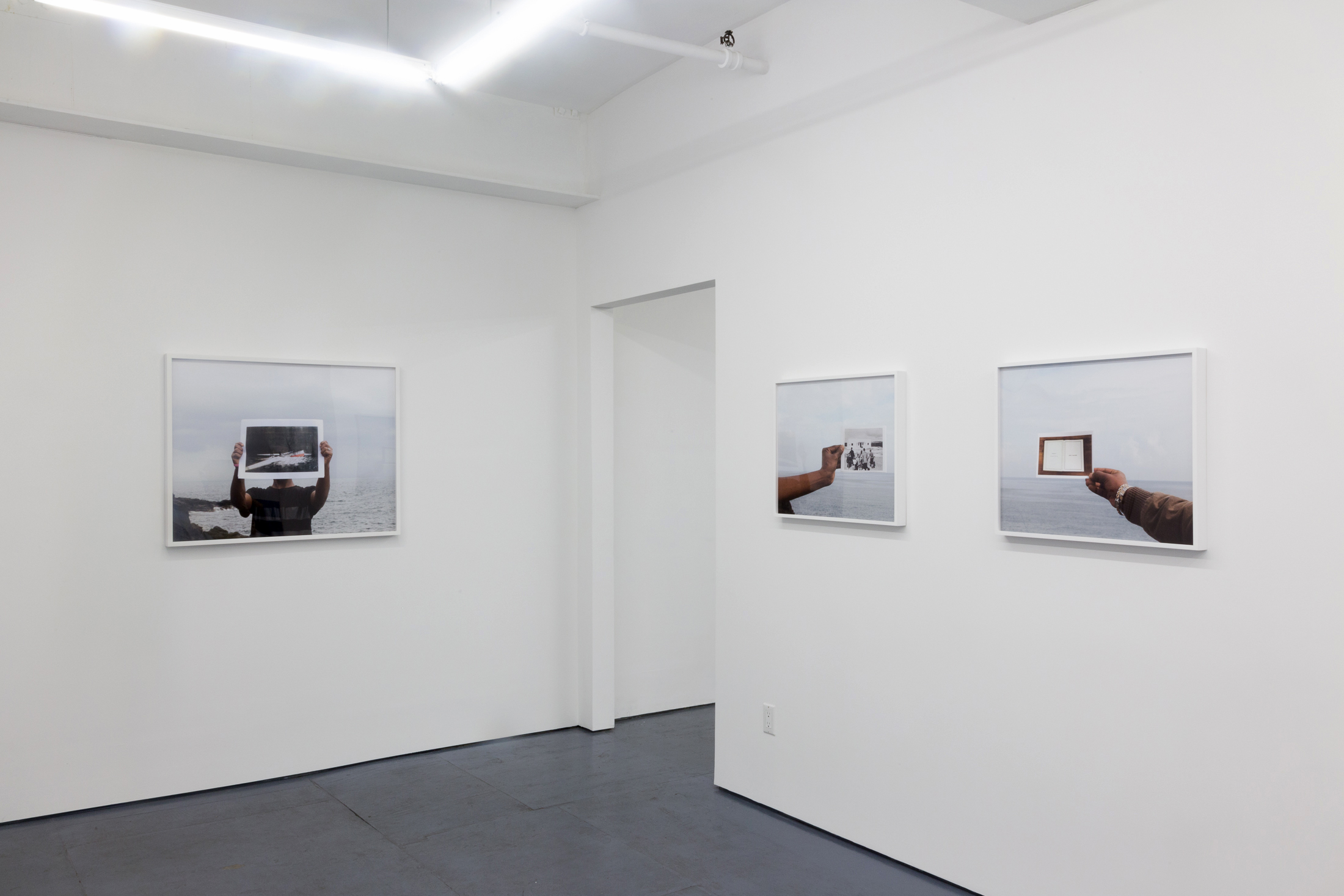  Installation view of the exhibition In Search Of by Aidan Koch and Dawit L. Petros at Transmitter 