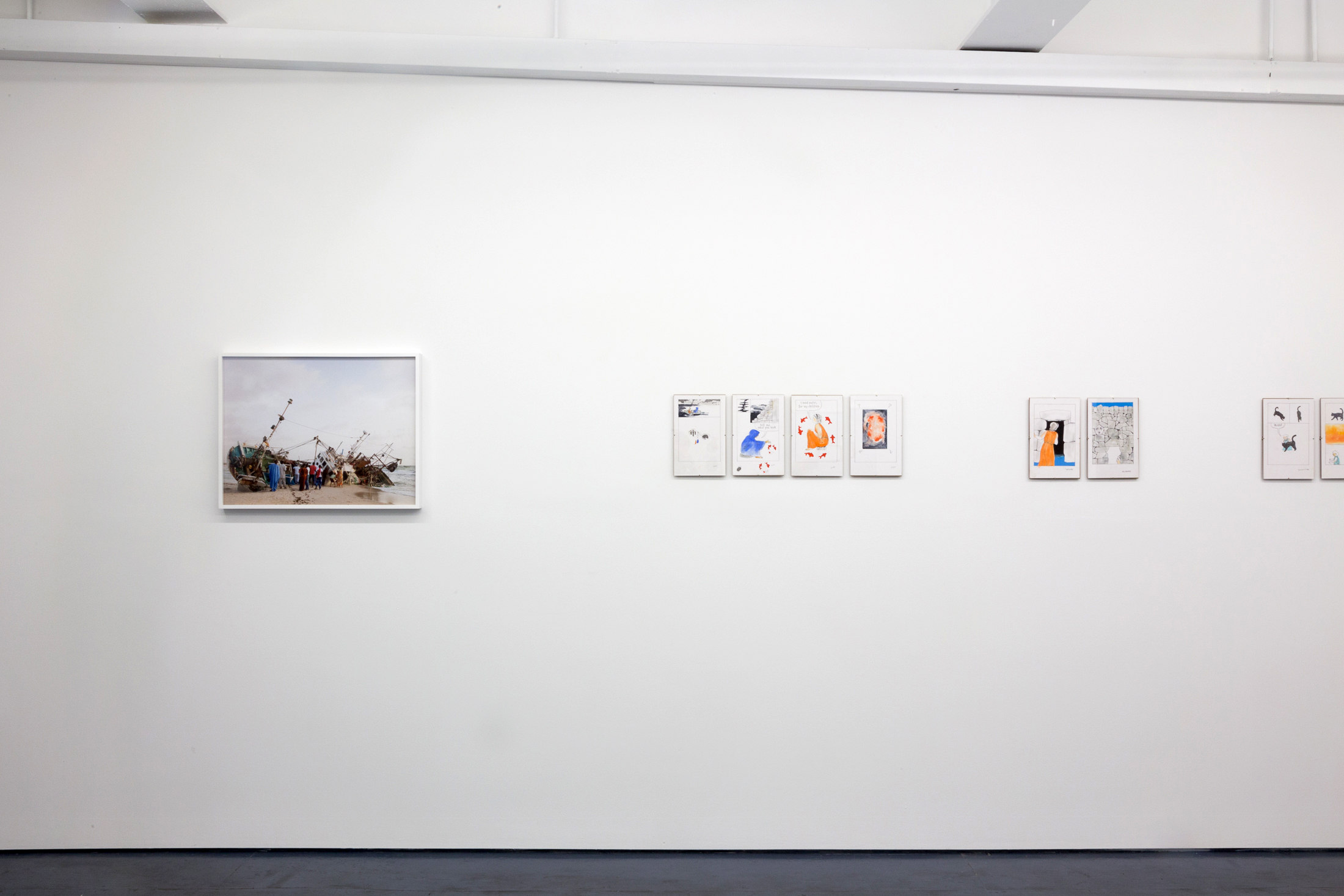  Installation view of the exhibition In Search Of by Aidan Koch and Dawit L. Petros at Transmitter 