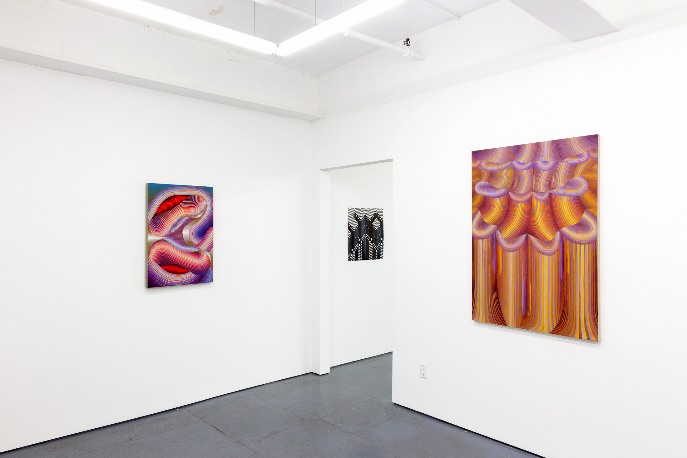  Installation view of Carbonara Sunrise by Theresa Daddezio at Transmitter 