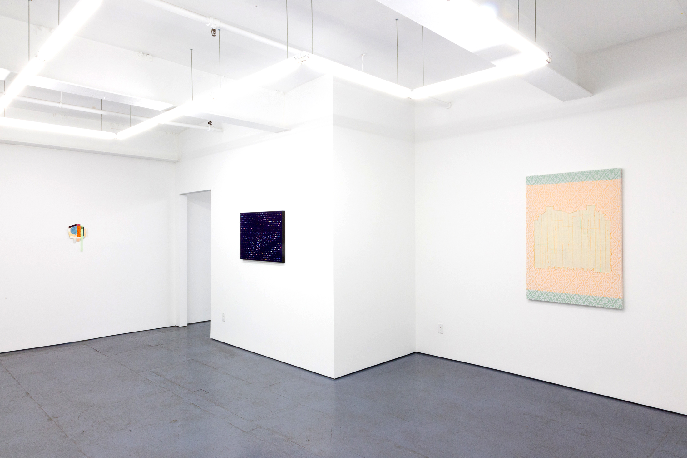  Installation view of Nestled in the Warm Embrace in “Painting” at Transmitter 