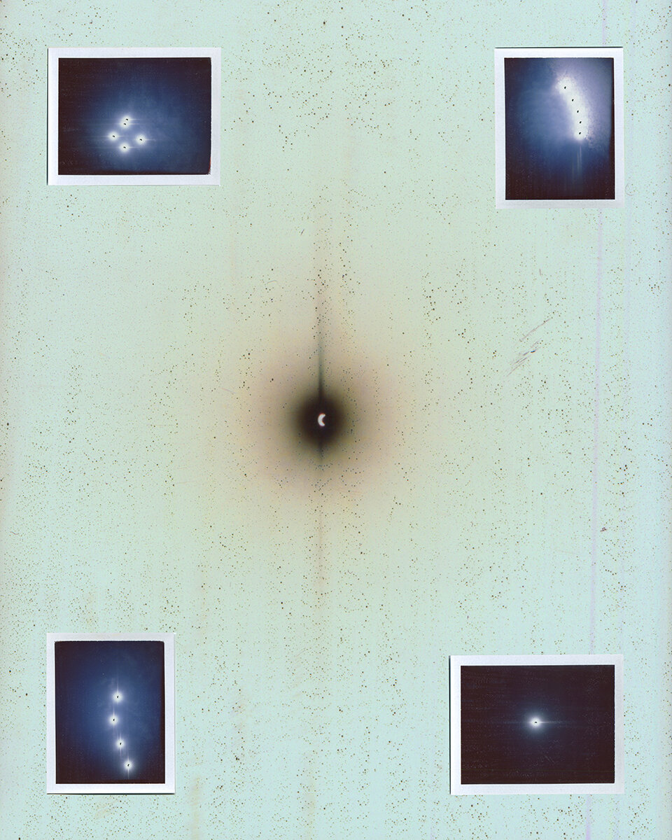  Andrea Monti,  Eclipse , 2021, Color Polaroid photos, UV printing on mat board, 20 x 16 inches, 50.8 x 40.6 cm 20 3/4 x 16 3/4 inches, 52.7 x 42.5 cm (framed) 