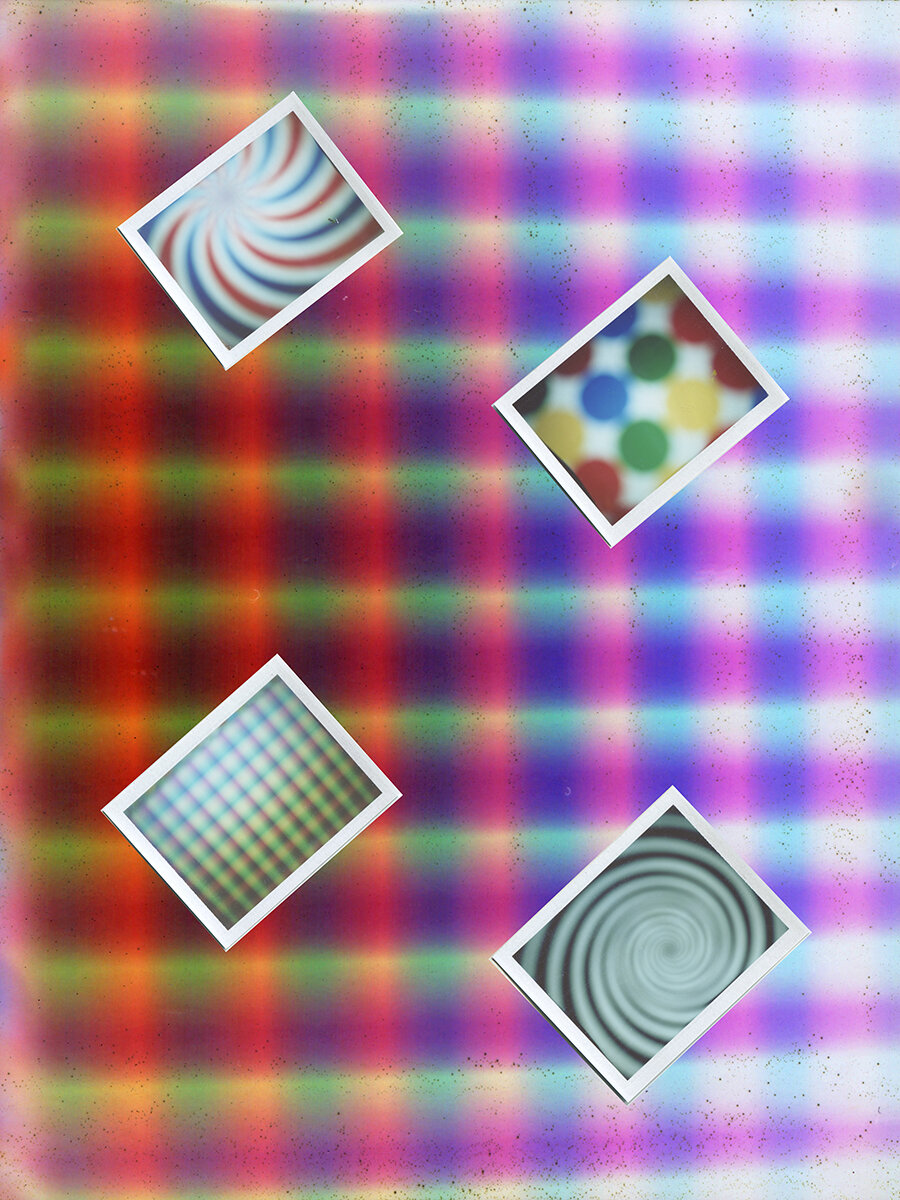  Andrea Monti,  Grid , 2021, Color Polaroid photos, UV printing on mat board, 20 x 16 inches, 50.8 x 40.6 cm 20 3/4 x 16 3/4 inches, 52.7 x 42.5 cm (framed) 