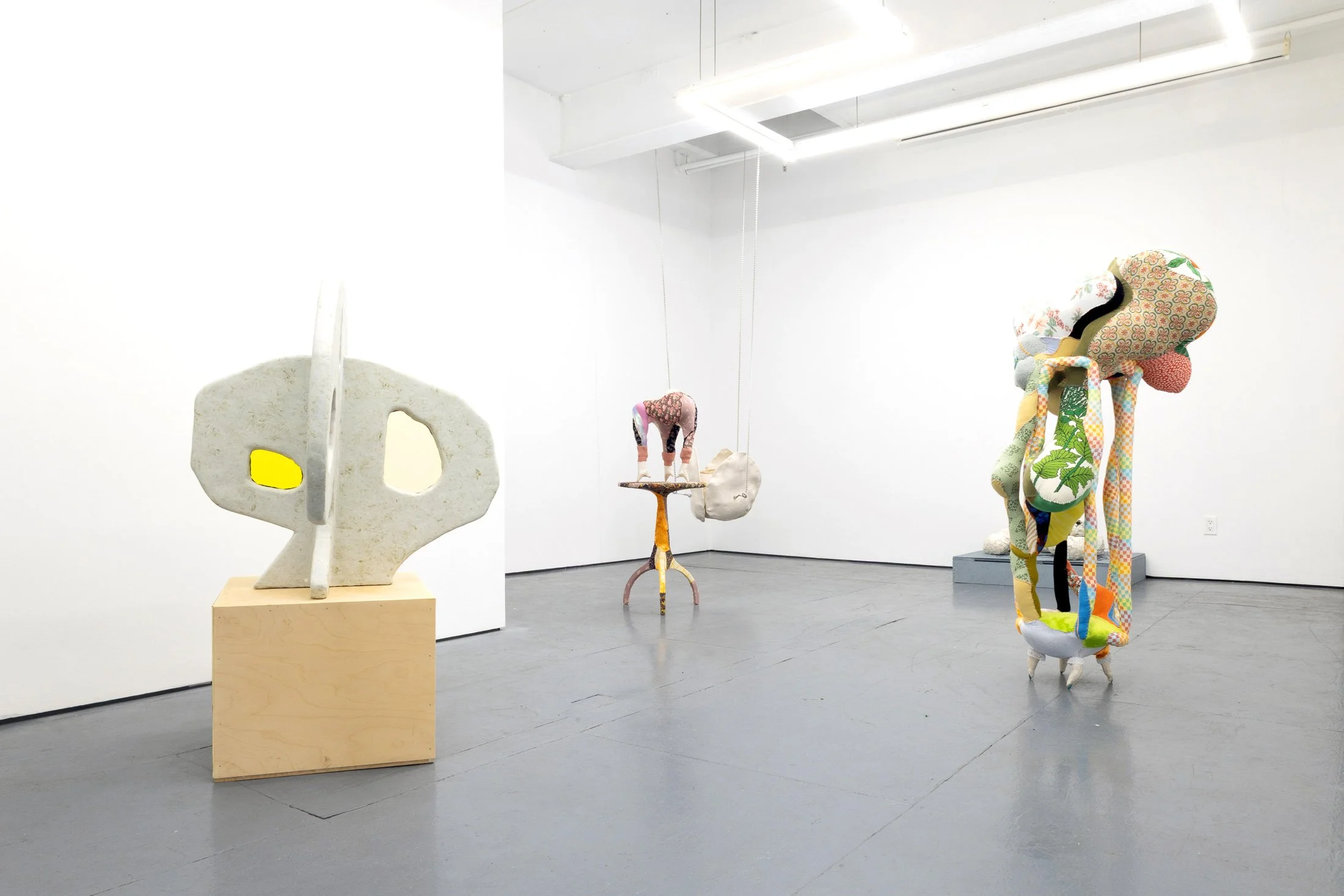  Installation of  "Do I know you from somewhere? ALISON KUDLOW - SUSAN MEYER - HANNA WASHBURN - SE YOUNG YIM," July 18–August 16, 2026. Photo by Carl Gunhouse. 