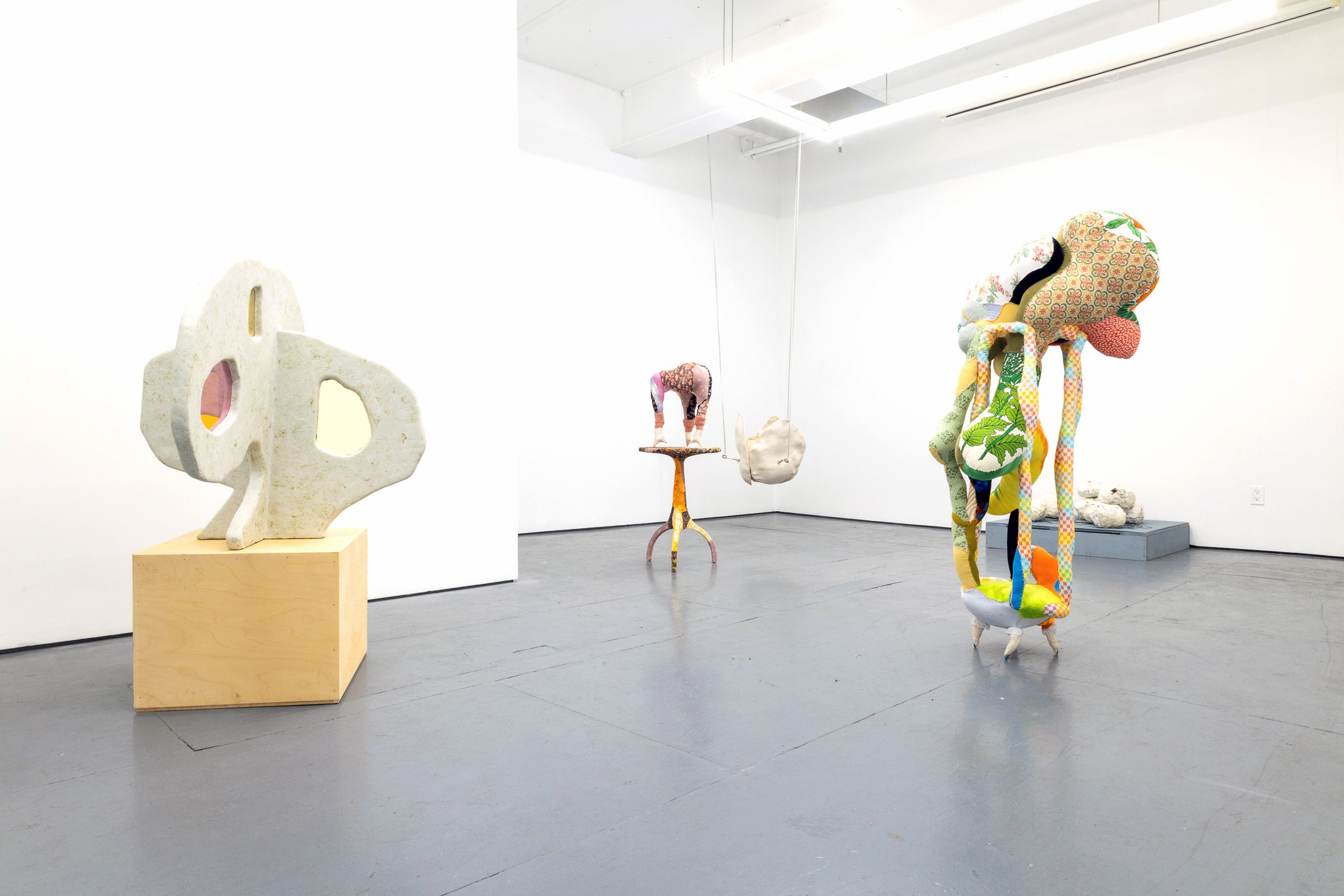  Installation of  "Do I know you from somewhere? ALISON KUDLOW - SUSAN MEYER - HANNA WASHBURN - SE YOUNG YIM," July 18–August 16, 2026. Photo by Carl Gunhouse. 