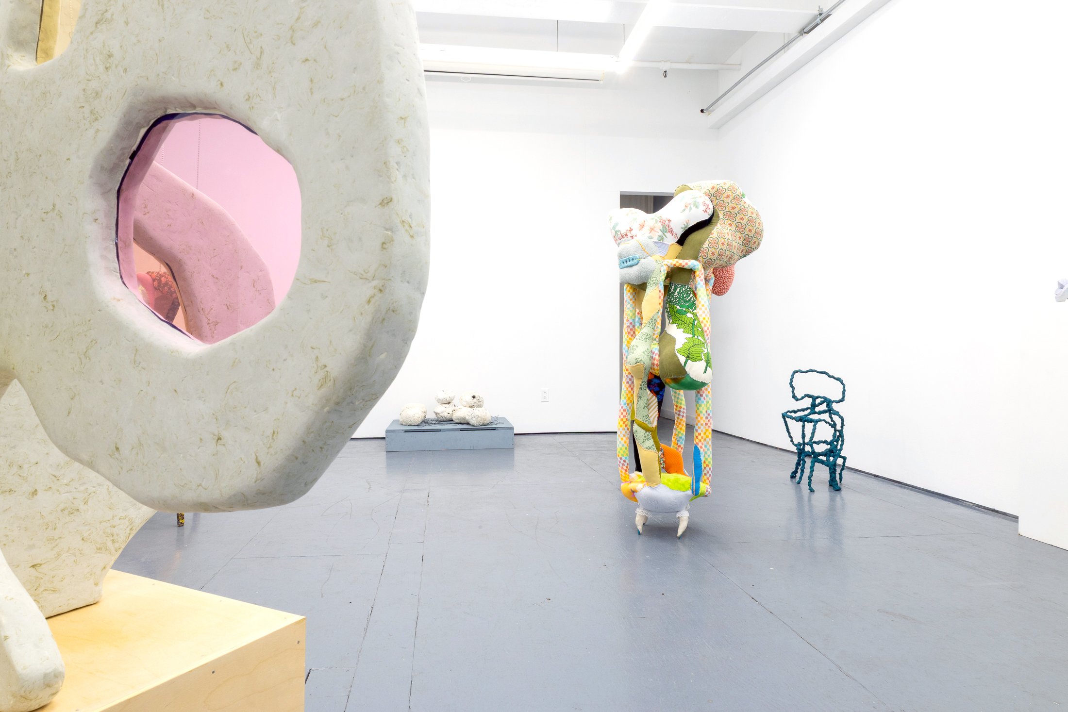 Installation of  "Do I know you from somewhere? ALISON KUDLOW - SUSAN MEYER - HANNA WASHBURN - SE YOUNG YIM," July 18–August 16, 2026. Photo by Carl Gunhouse. 
