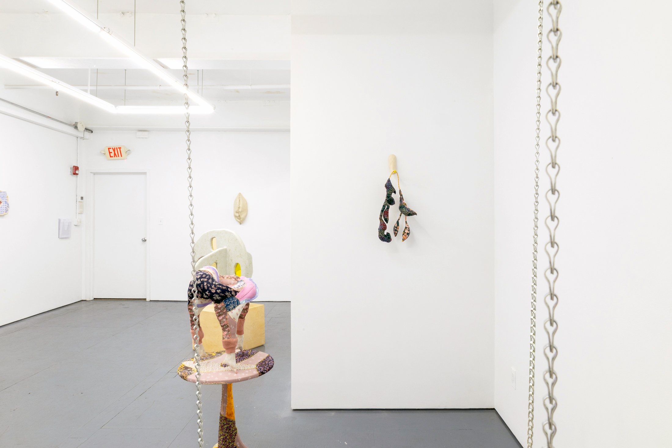  Installation of  "Do I know you from somewhere? ALISON KUDLOW - SUSAN MEYER - HANNA WASHBURN - SE YOUNG YIM," July 18–August 16, 2026. Photo by Carl Gunhouse. 