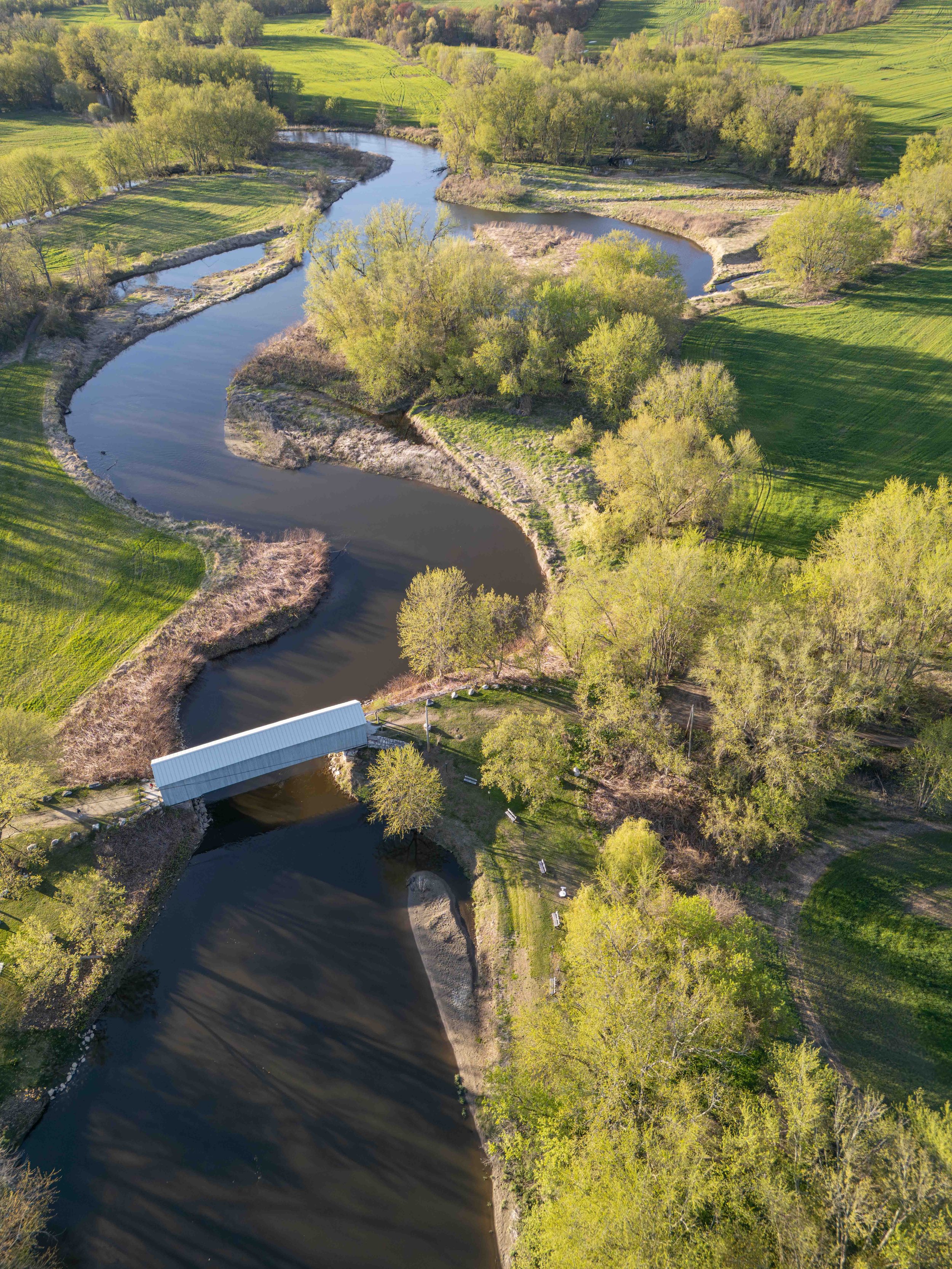 Covered Bridge in Spring