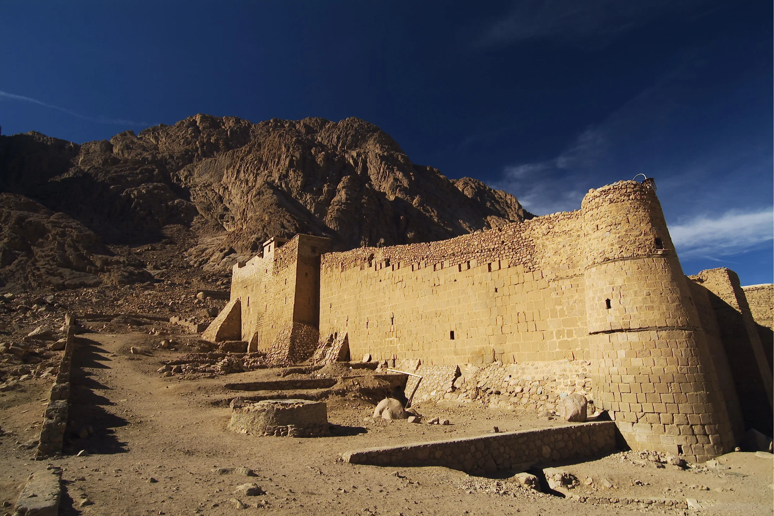 It takes a daily devoted effort by the monks and local workers to keep the Monastery intact. (Picture courtesy of Massimo Pizzocaro)