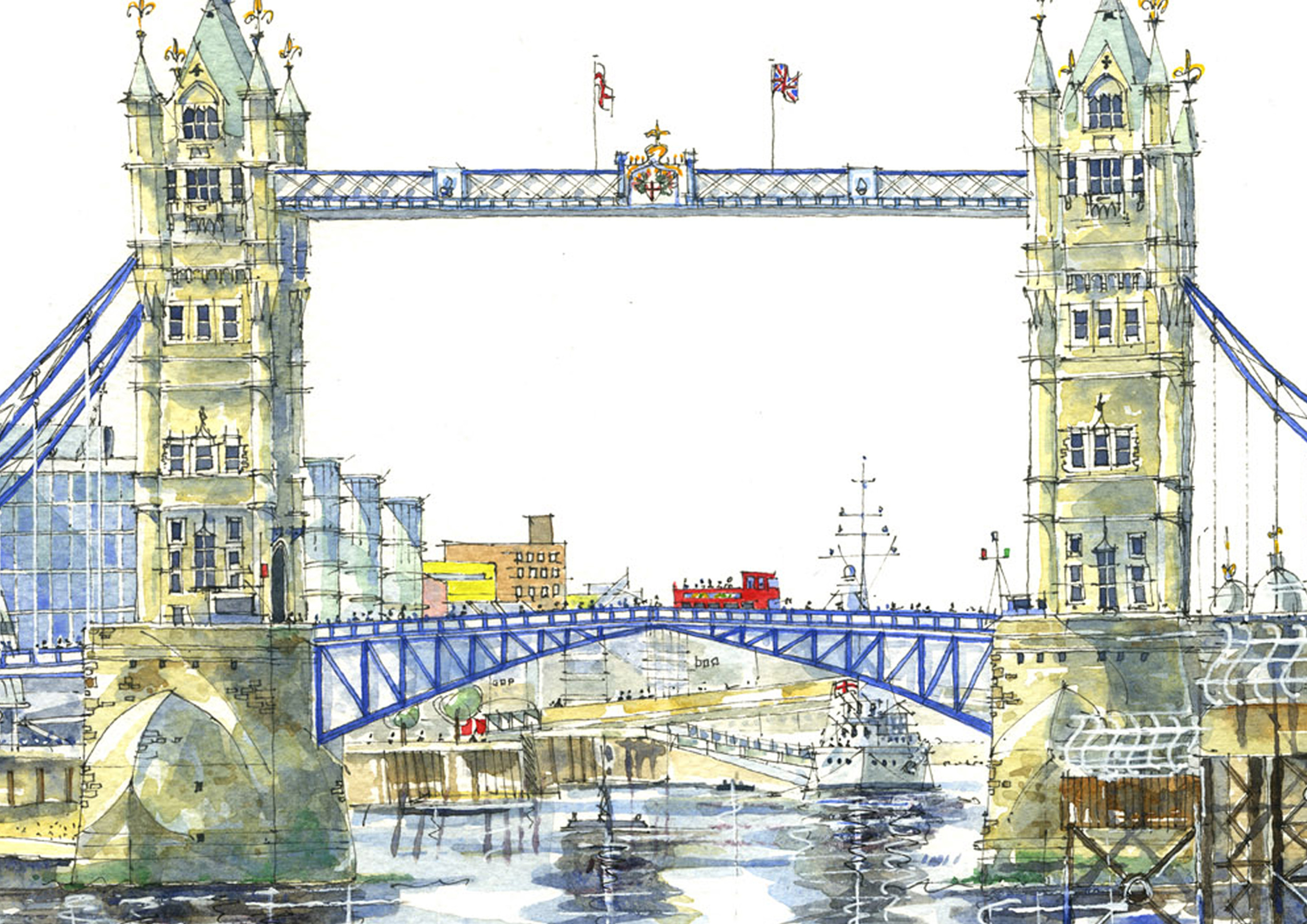 0013-BrynHughes-Artist-Painting-London-The Shard-Tower-Bridge-01-Detail.jpg
