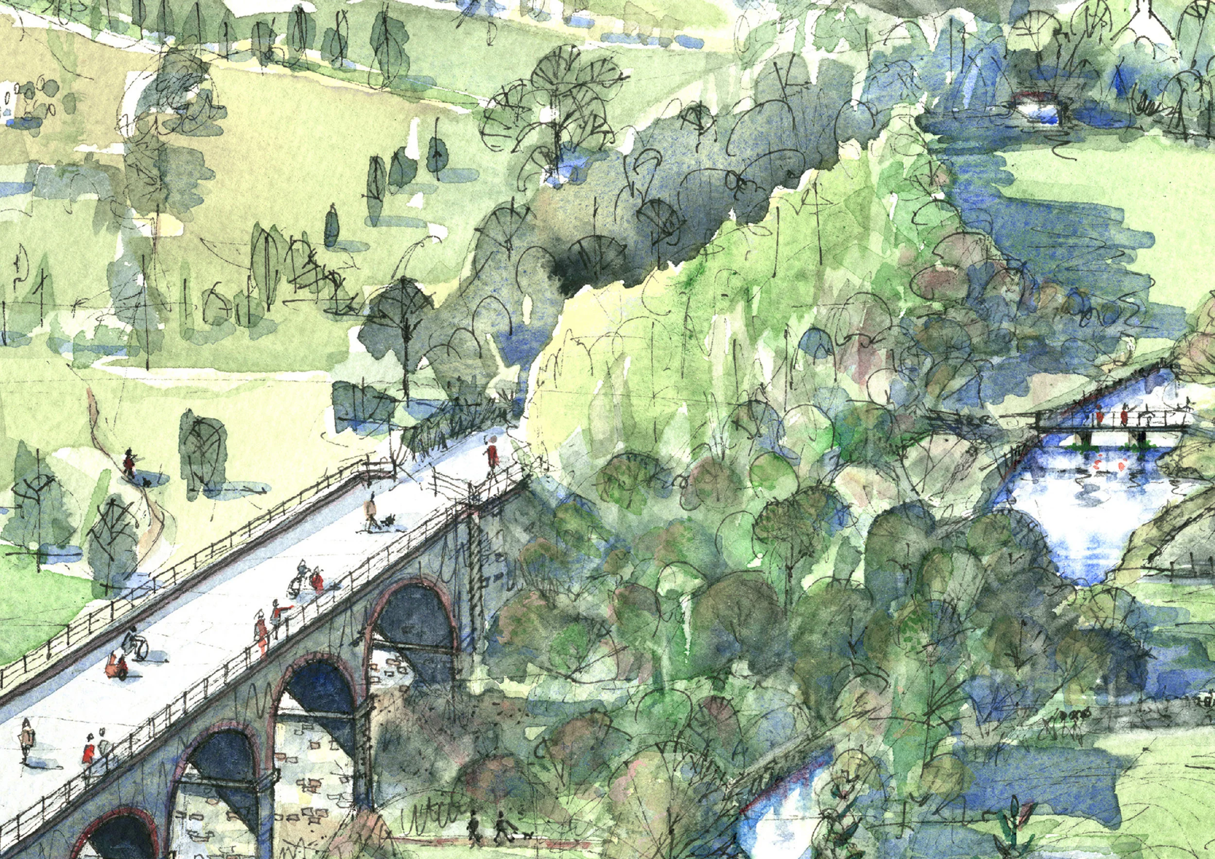 0094-BrynHughes-Artist-Painting-Derbyshire-The-Headstone-Viaduct-Known-as-Monsal-Head-Monsal-Dale-D.jpg