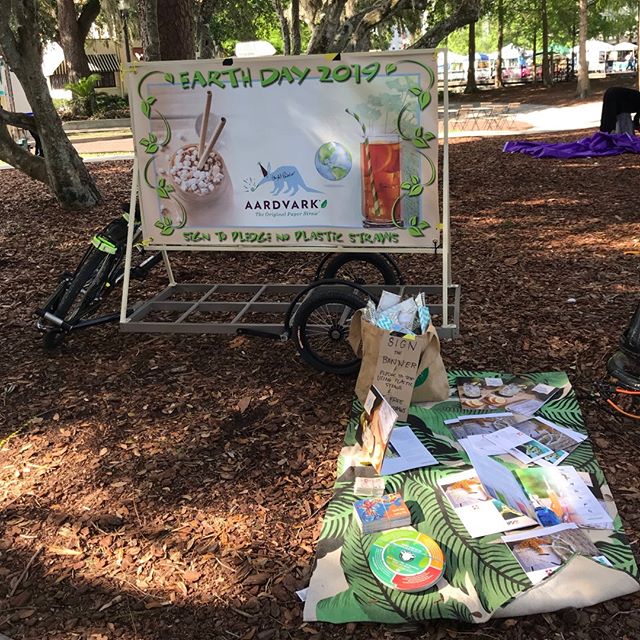 Successful Earth Day week in Florida! Thankful to our wonderful supporters. #earthday #earthweek #paperstraws #ecofriendly