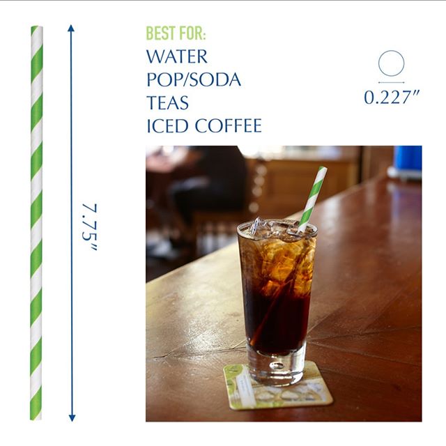 BREAKING NEWS! All of our straws ship in 1 business day! No more waiting months to receive your straws. Let us know if we can help you find the right straw you for you! #happyshopping #paperstraws #earthfriendly #switchyourstraw https://www.aardvarkstraws.com/printed/kelly-green-striped-775-paper-straw-