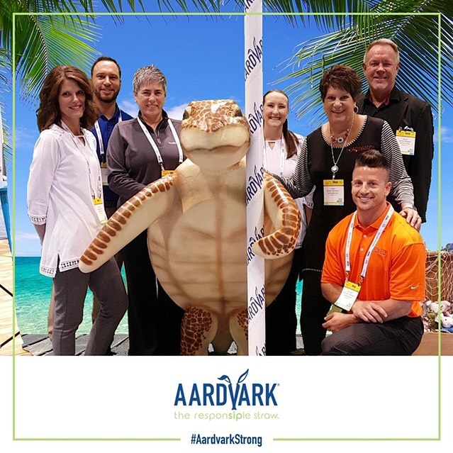 Thankful for a team that works so hard to produce the best quality straws on the market. Stop at our NRA booth today at the @nationalrestaurantshow
#paperstraws #aardvark #seaturtleapproved