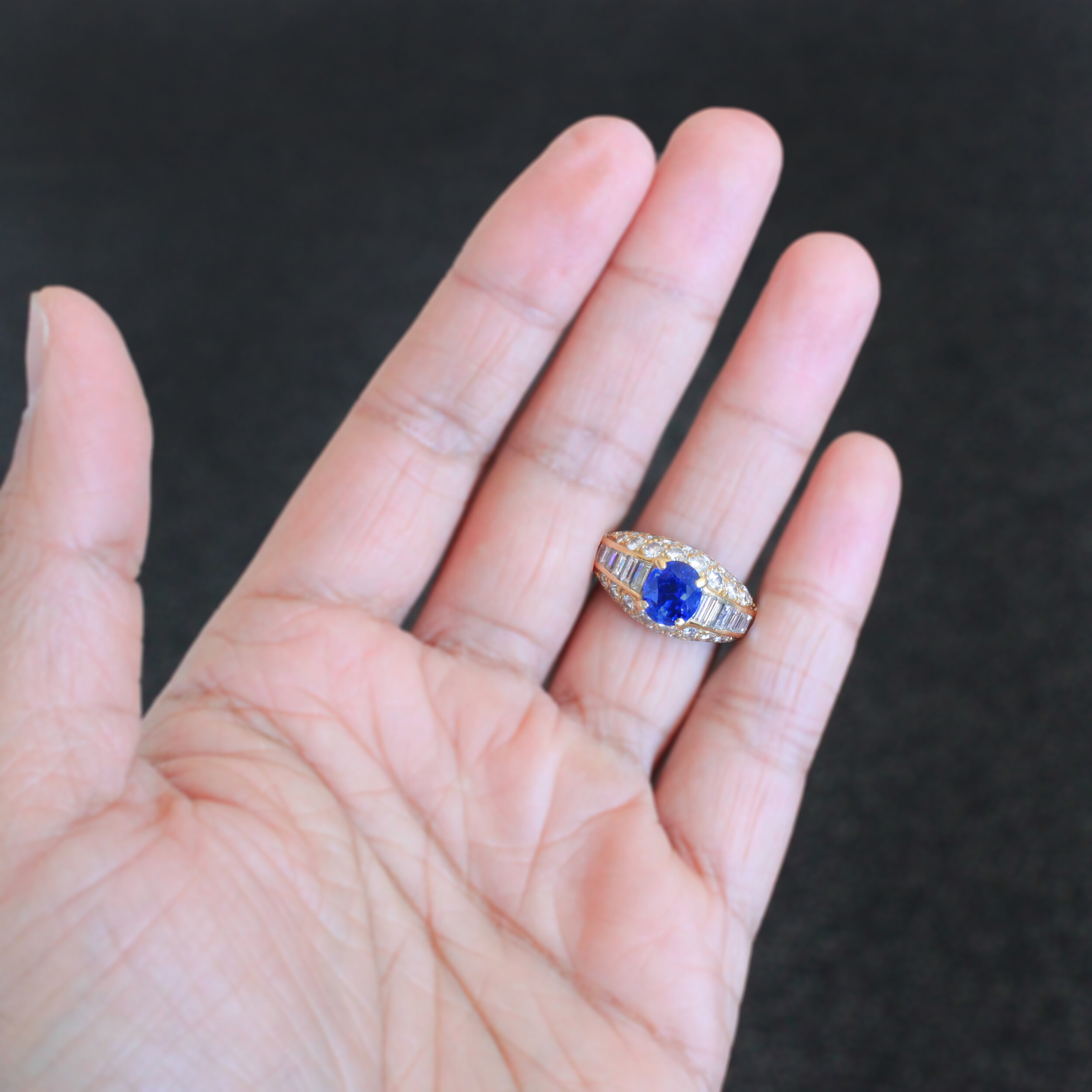 cartier sapphire ring vintage
